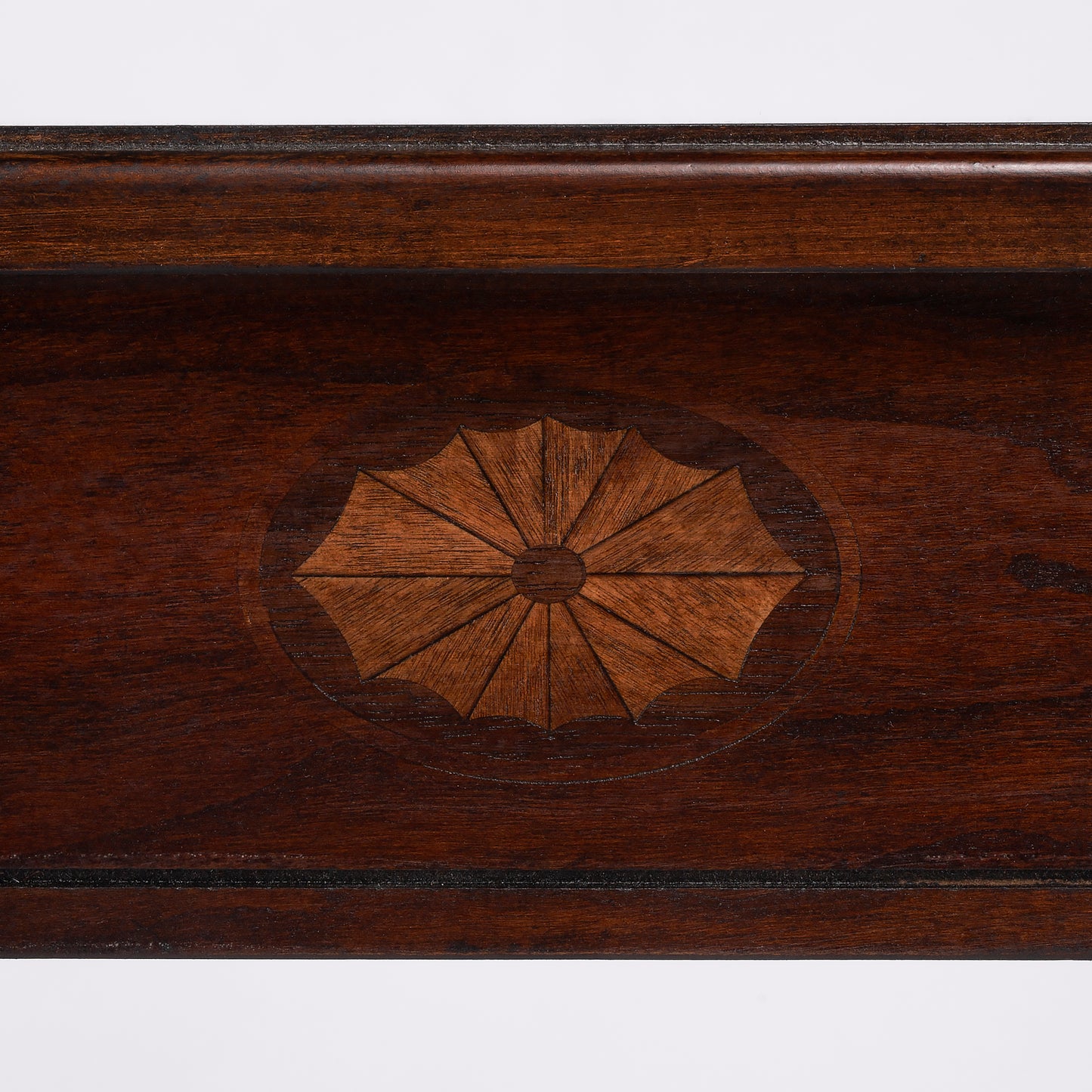 Butler Specialty Company Wendell 17.5 in. W Demilune Wood Console Table with Lower Open Shelf, Dark Brown