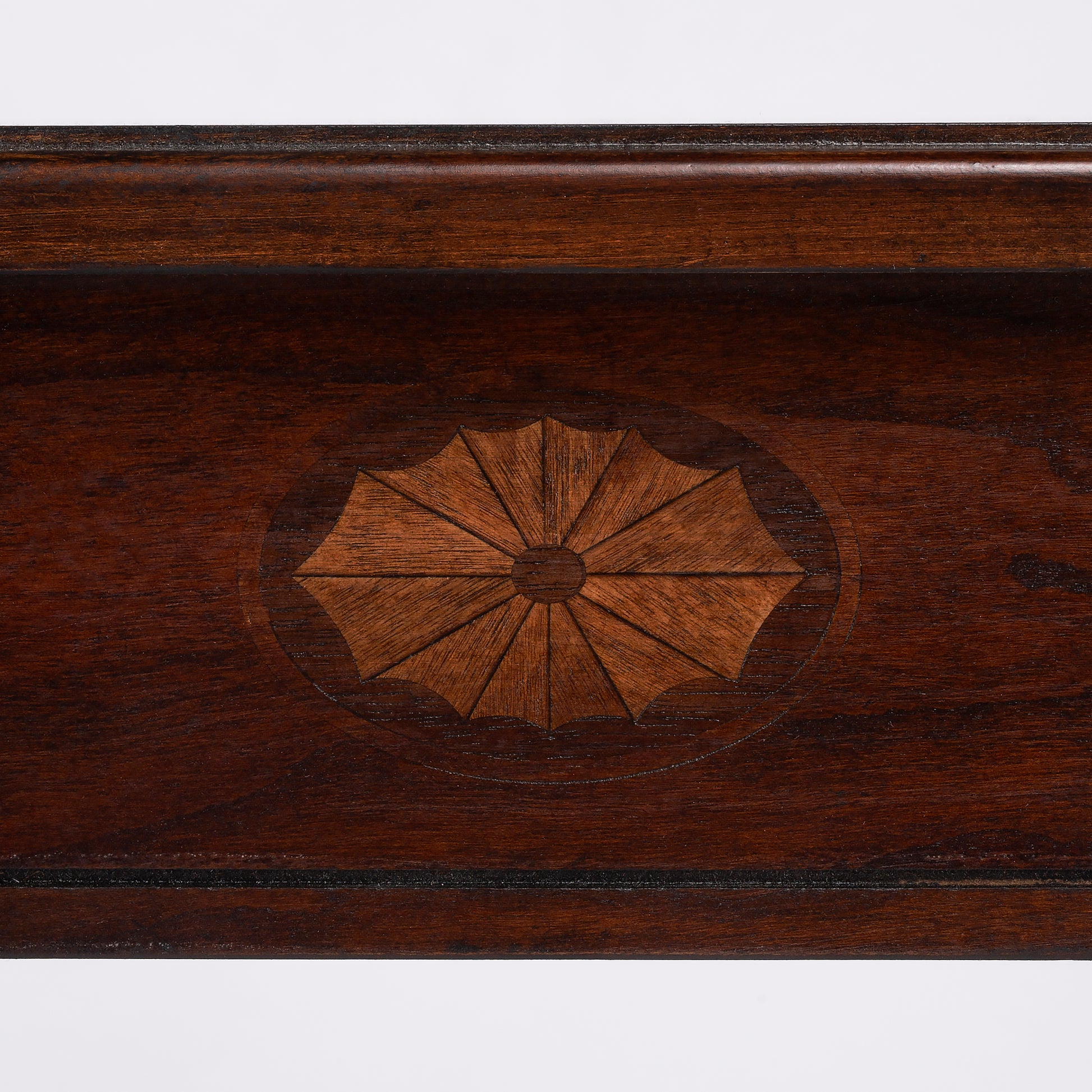 Butler Specialty Company Wendell 17.5 in. W Demilune Wood Console Table with Lower Open Shelf, Dark Brown