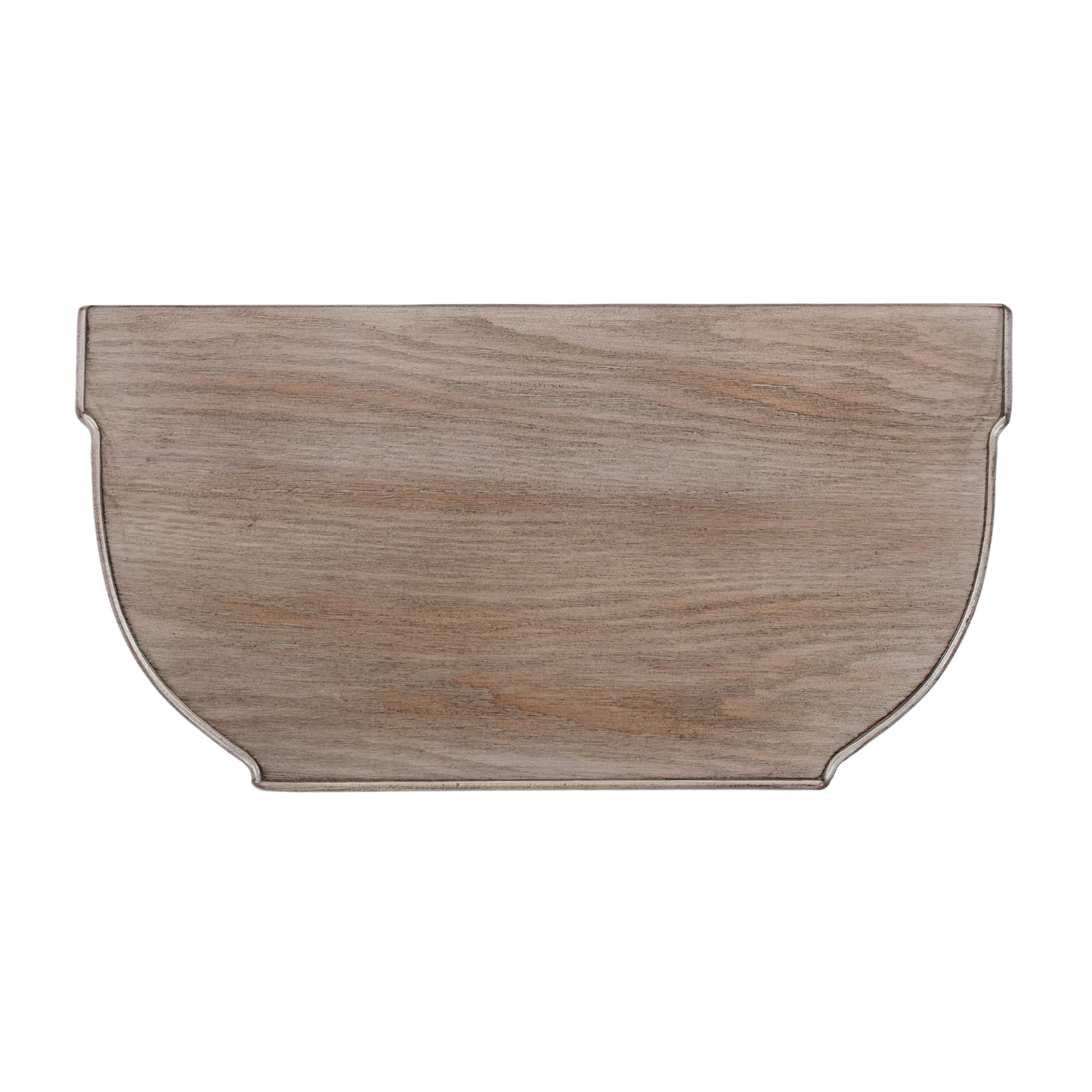 Butler Specialty Company Wendell 17.5 in. W Demilune Wood Console Table with Lower Open Shelf, Gray