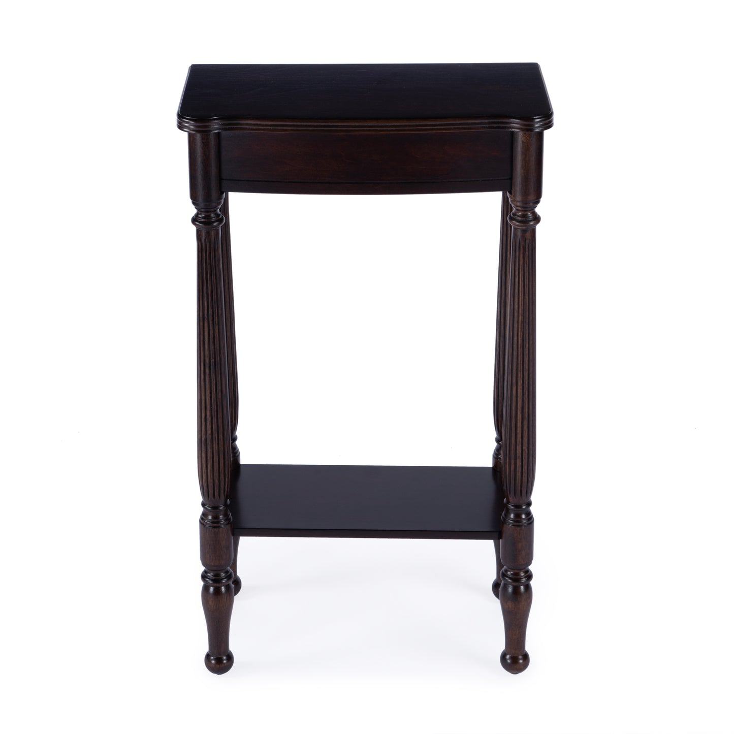 Butler Specialty Company Whitney 17.5 in. W Rectangular Wood Console Table with Lower Open Shelf, Black