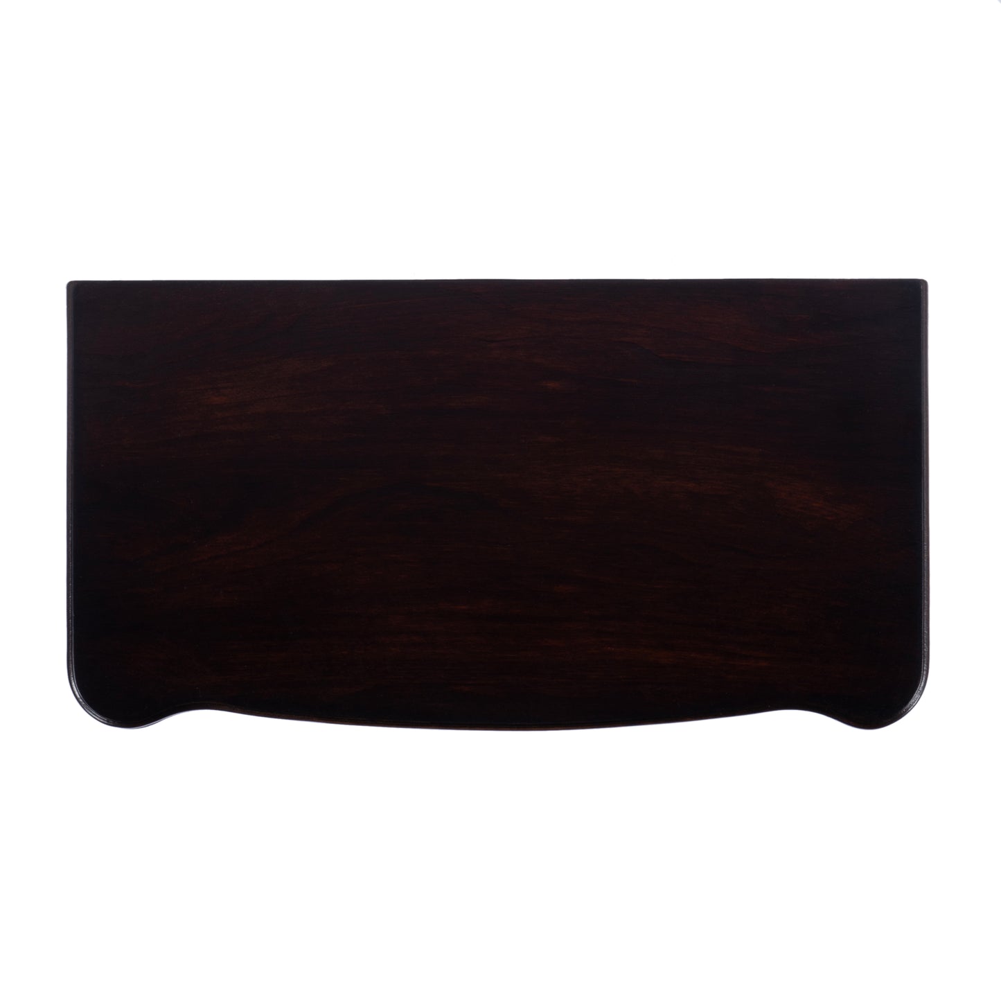 Butler Specialty Company Whitney 17.5 in. W Rectangular Wood Console Table with Lower Open Shelf, Black