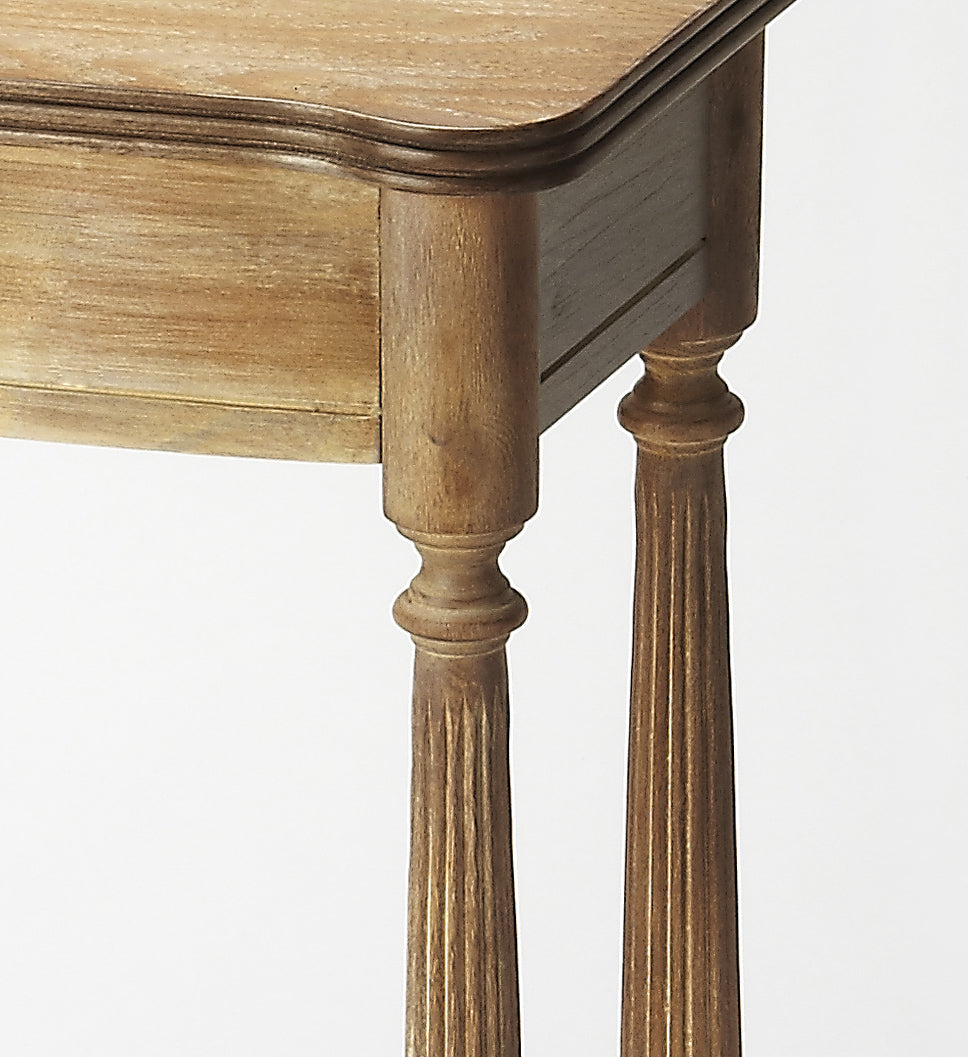 Butler Specialty Company Whitney 17.5 in. W Rectangular Wood Console Table with Lower Open Shelf, Light Brown