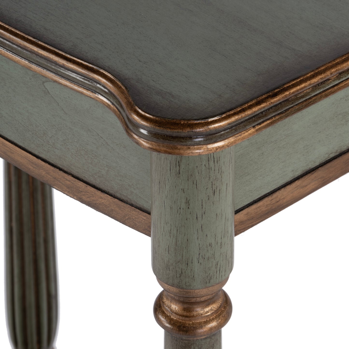 Butler Specialty Company Whitney 17.5 in. W Rectangular Wood Console Table with Lower Open Shelf, Pastel Green