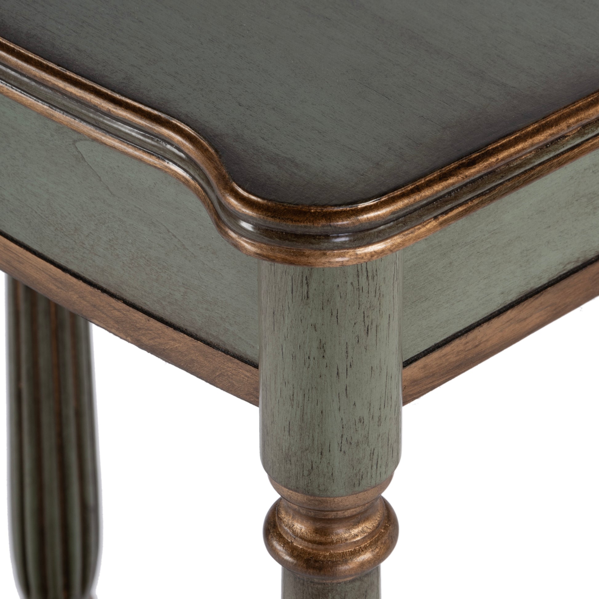 Butler Specialty Company Whitney 17.5 in. W Rectangular Wood Console Table with Lower Open Shelf, Pastel Green