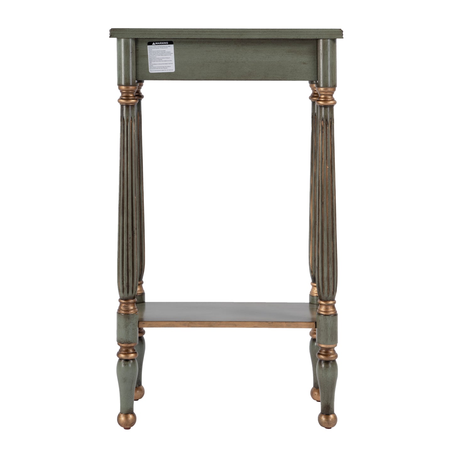 Butler Specialty Company Whitney 17.5 in. W Rectangular Wood Console Table with Lower Open Shelf, Pastel Green