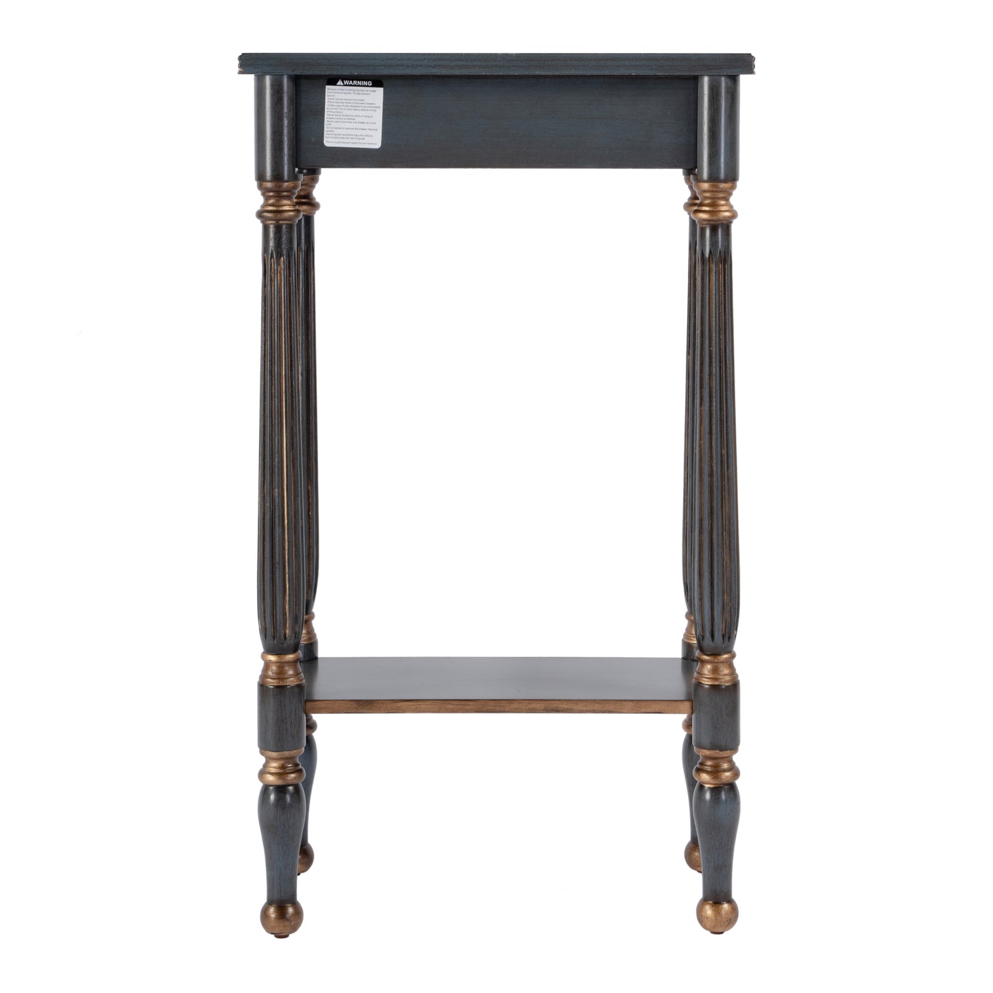 Butler Specialty Company Whitney 17.5 in. W Rectangular Wood Console Table with Lower Open Shelf, Pastel Blue