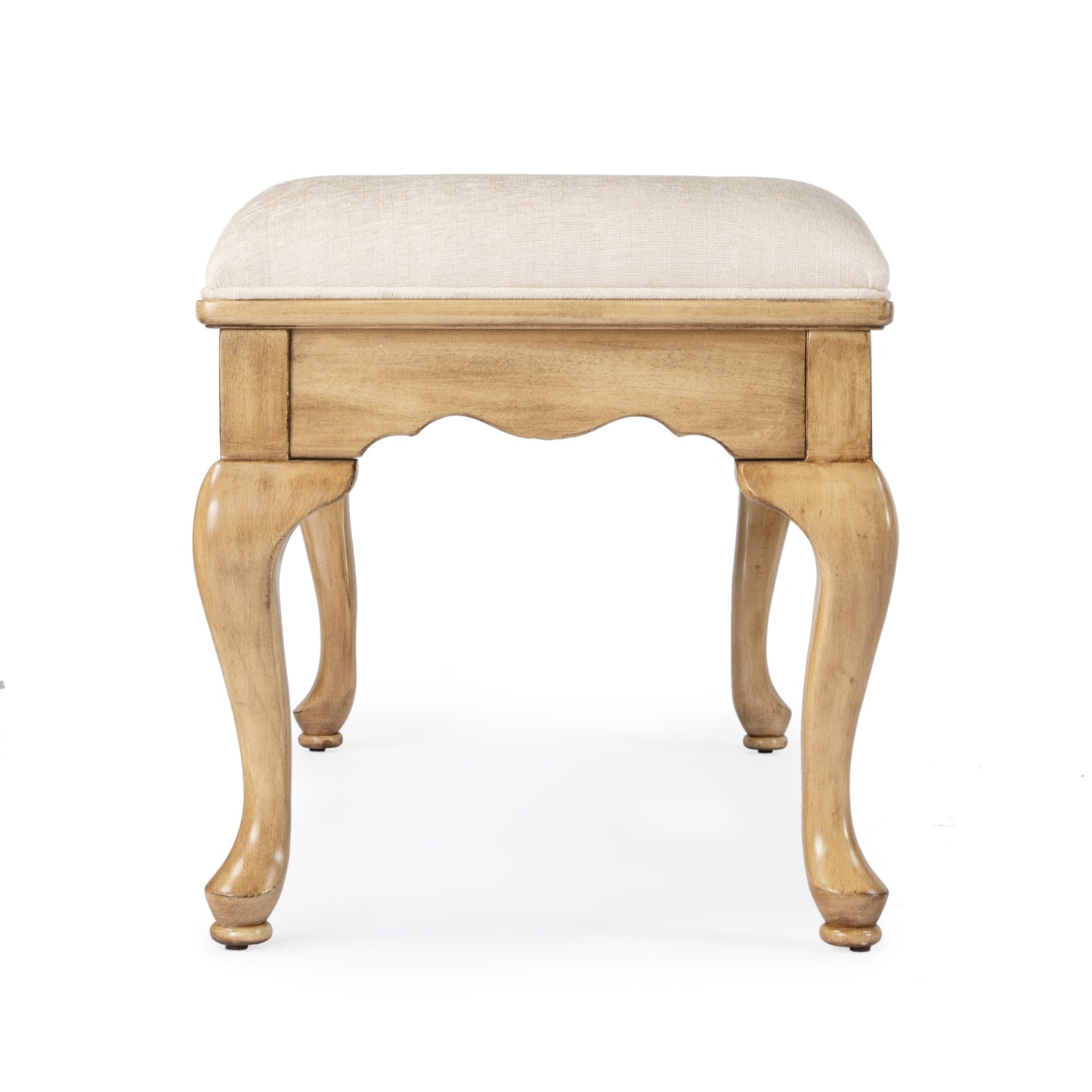 Grace Wooden 38"W Bench in Beige 3013424