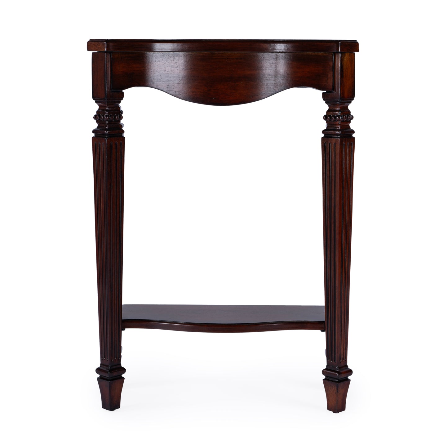 Butler Specialty Company Cheshire 22 in. W Rectangular Wood Ballerina Console Table with Open Shelf, Dark Brown