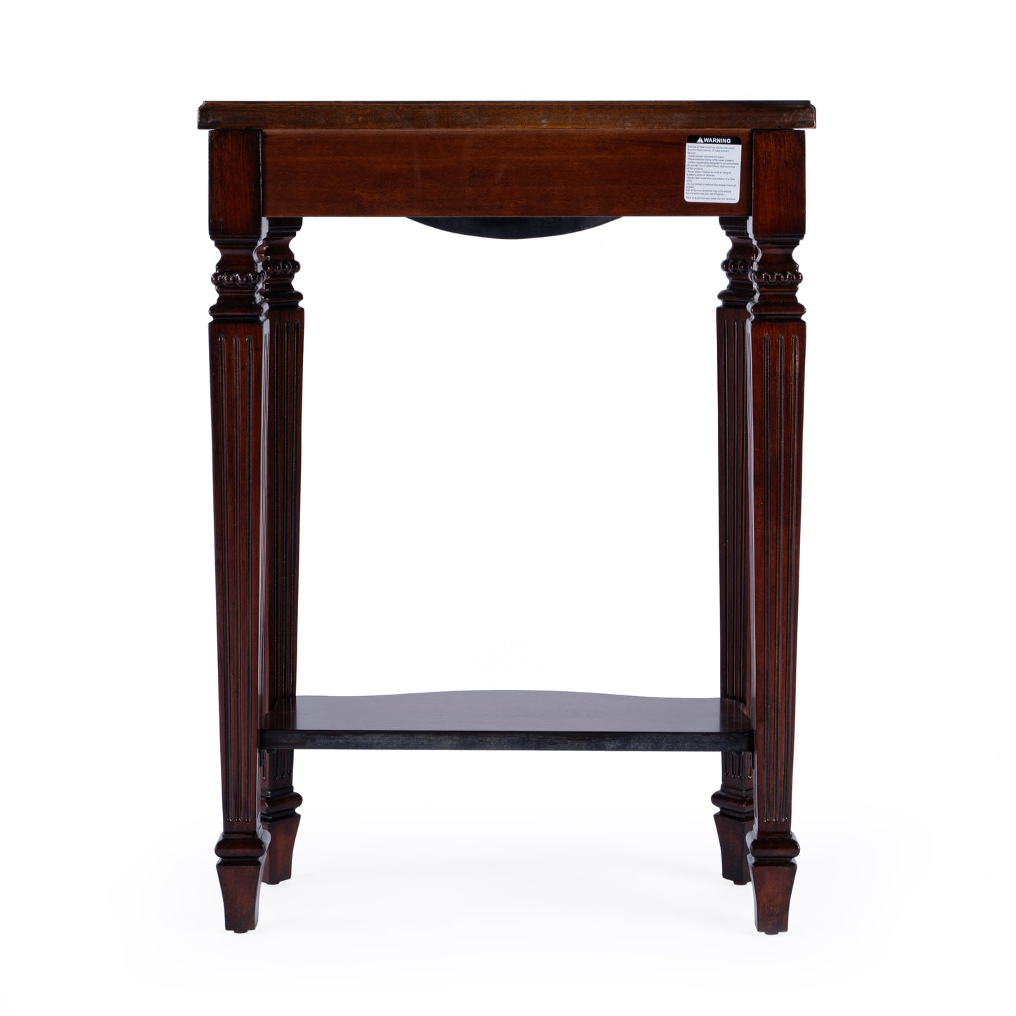 Butler Specialty Company Cheshire 22 in. W Rectangular Wood Ballerina Console Table with Open Shelf, Dark Brown