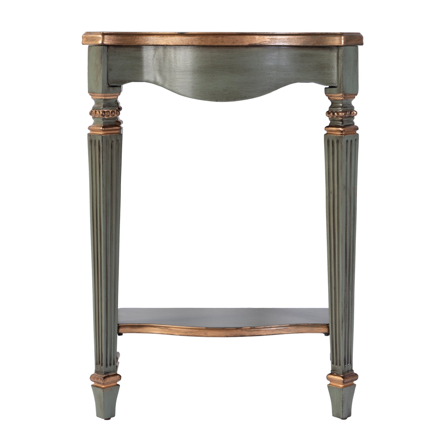 Butler Specialty Company Cheshire 22 in. W Rectangular Wood Ballerina Console Table with Open Shelf, Pastel Green