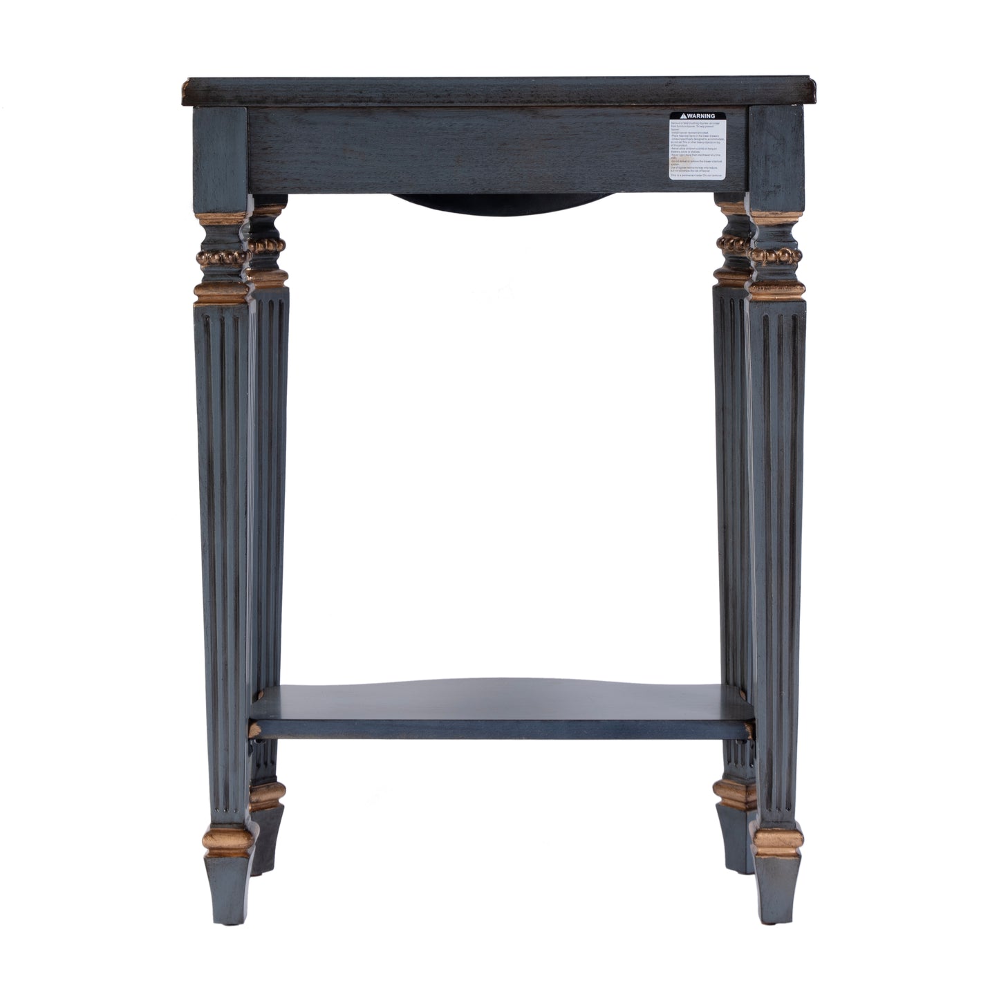Butler Specialty Company Cheshire 22 in. W Rectangular Wood Ballerina Console Table with Open Shelf, Pastel Blue