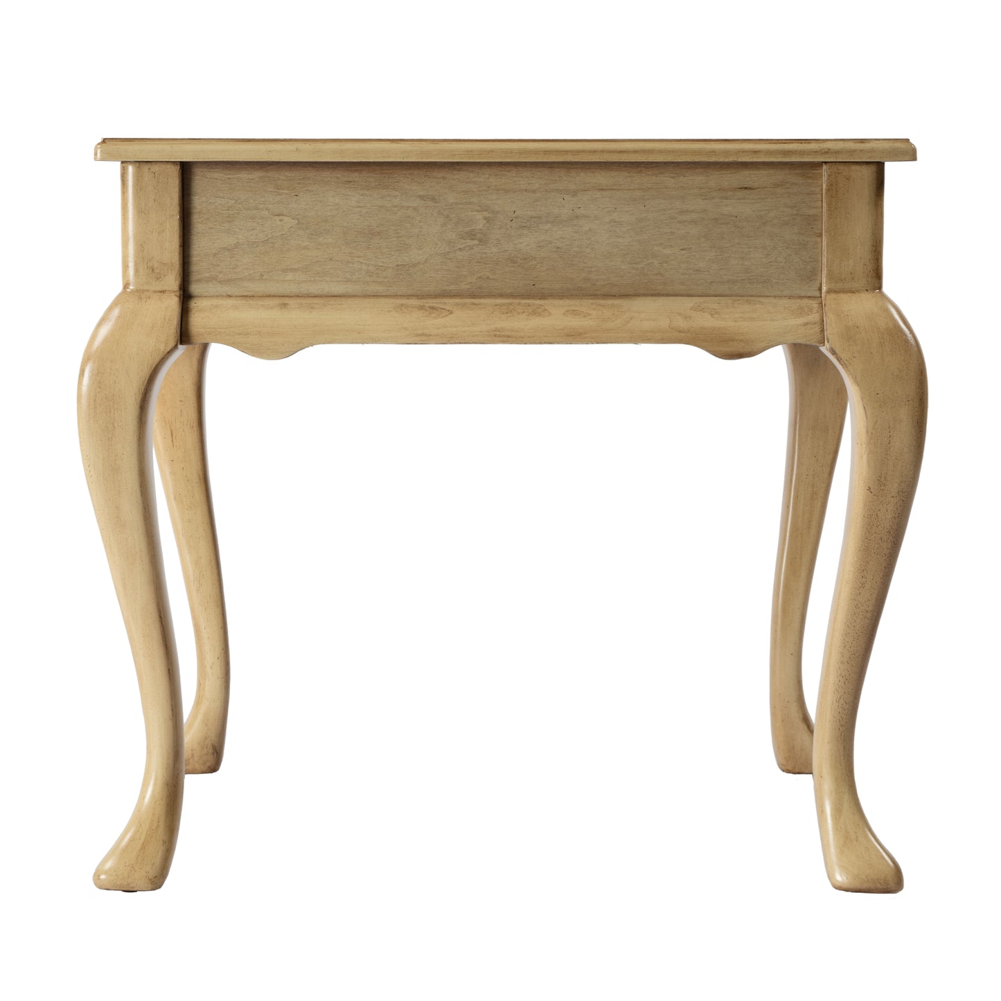 Butler Specialty Company Grace 21 in. W Rectangular Wood Traditional Queen Anne 1 Drawer End Table with Curved Cabriole Legs, Beige