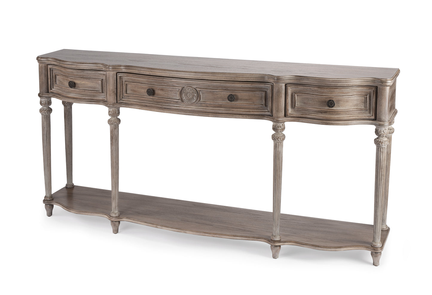 Peyton Console Table in Gray,Natural 3028247