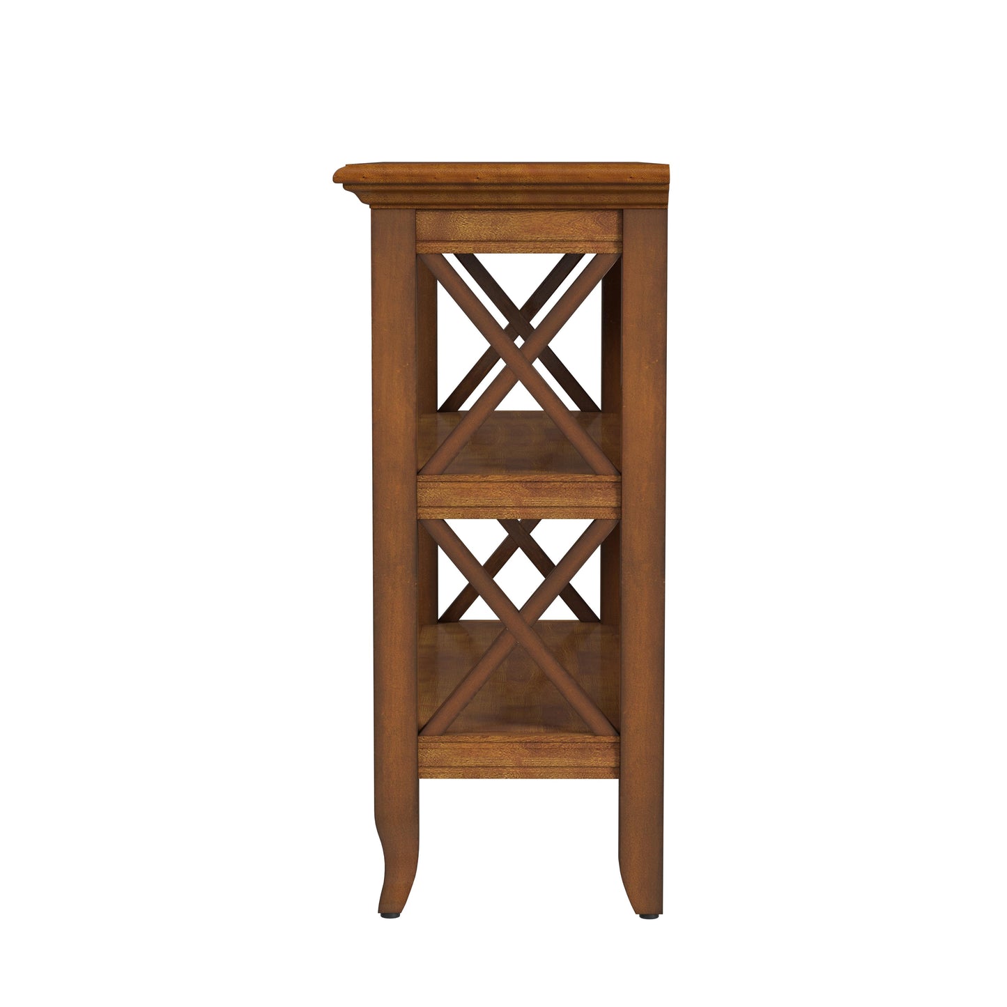 Butler Specialty Company Newport 32 in. W x 30.25 in. H Rectangular Wood 2 Shelf Accent Bookcase, Medium Brown
