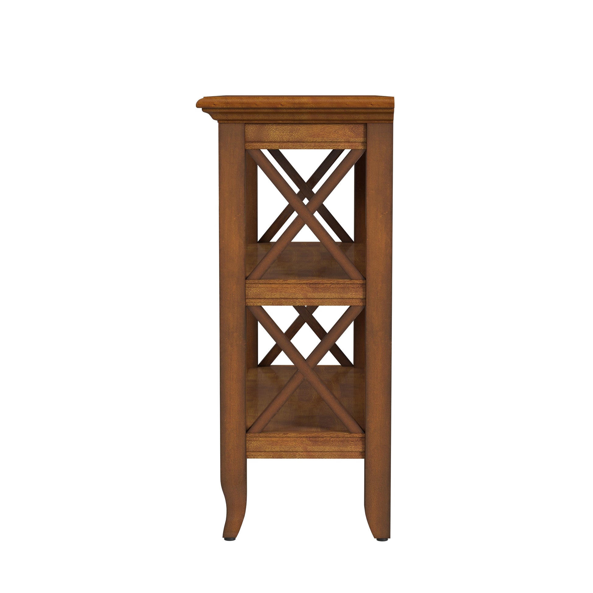Butler Specialty Company Newport 32 in. W x 30.25 in. H Rectangular Wood 2 Shelf Accent Bookcase, Medium Brown