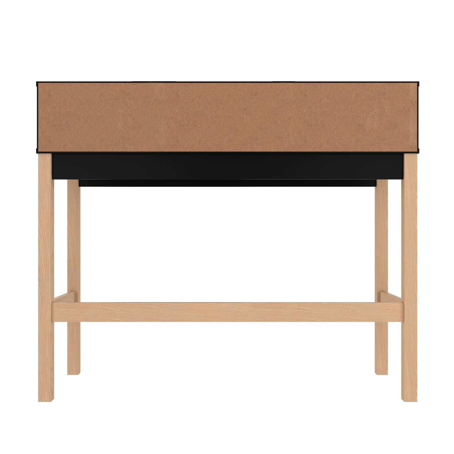Manhattan Comfort Bowery Desk in Black and Oak 309AMC182