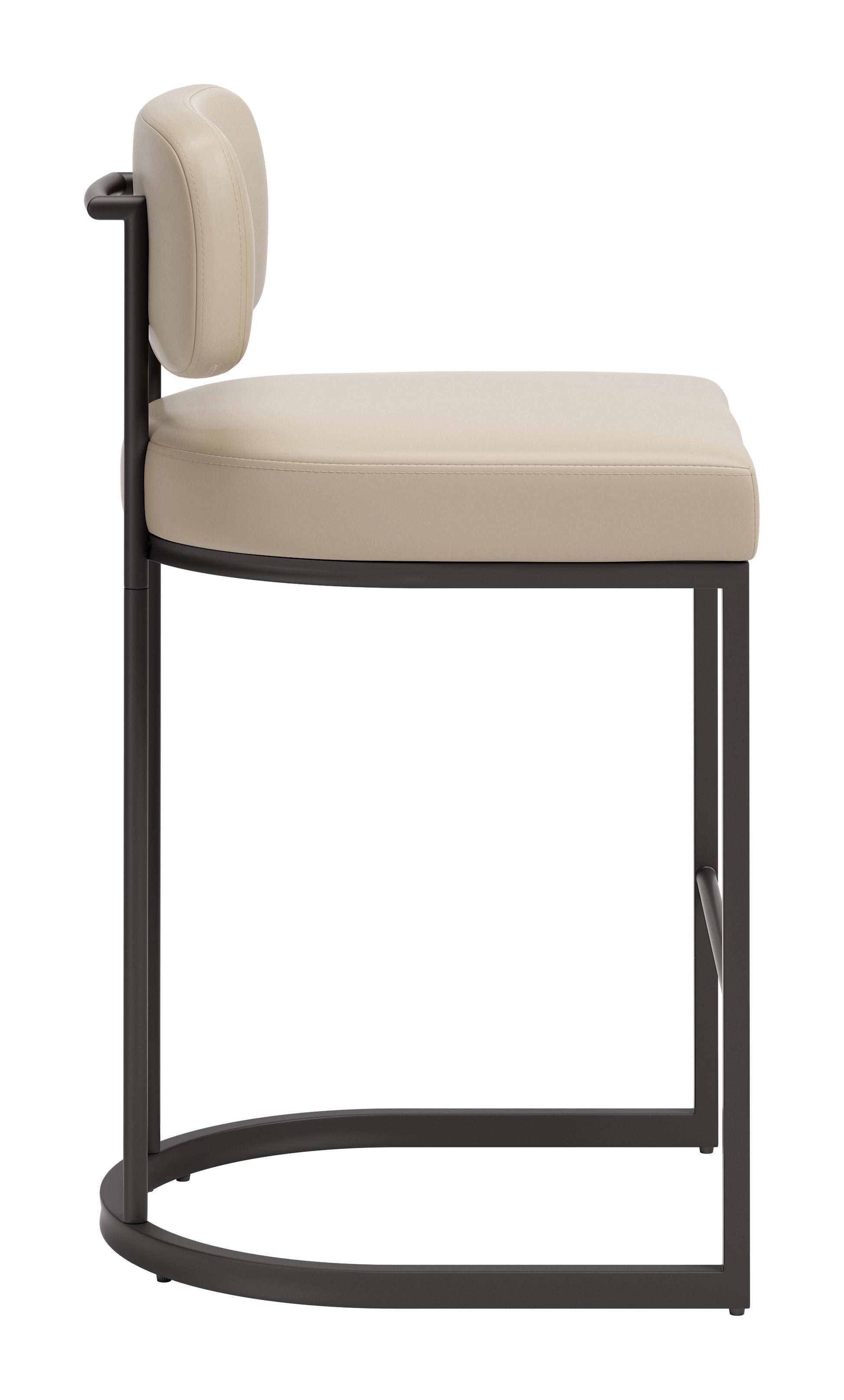 Velar Counter Stool (Set of 2) Beige & Gray - 2