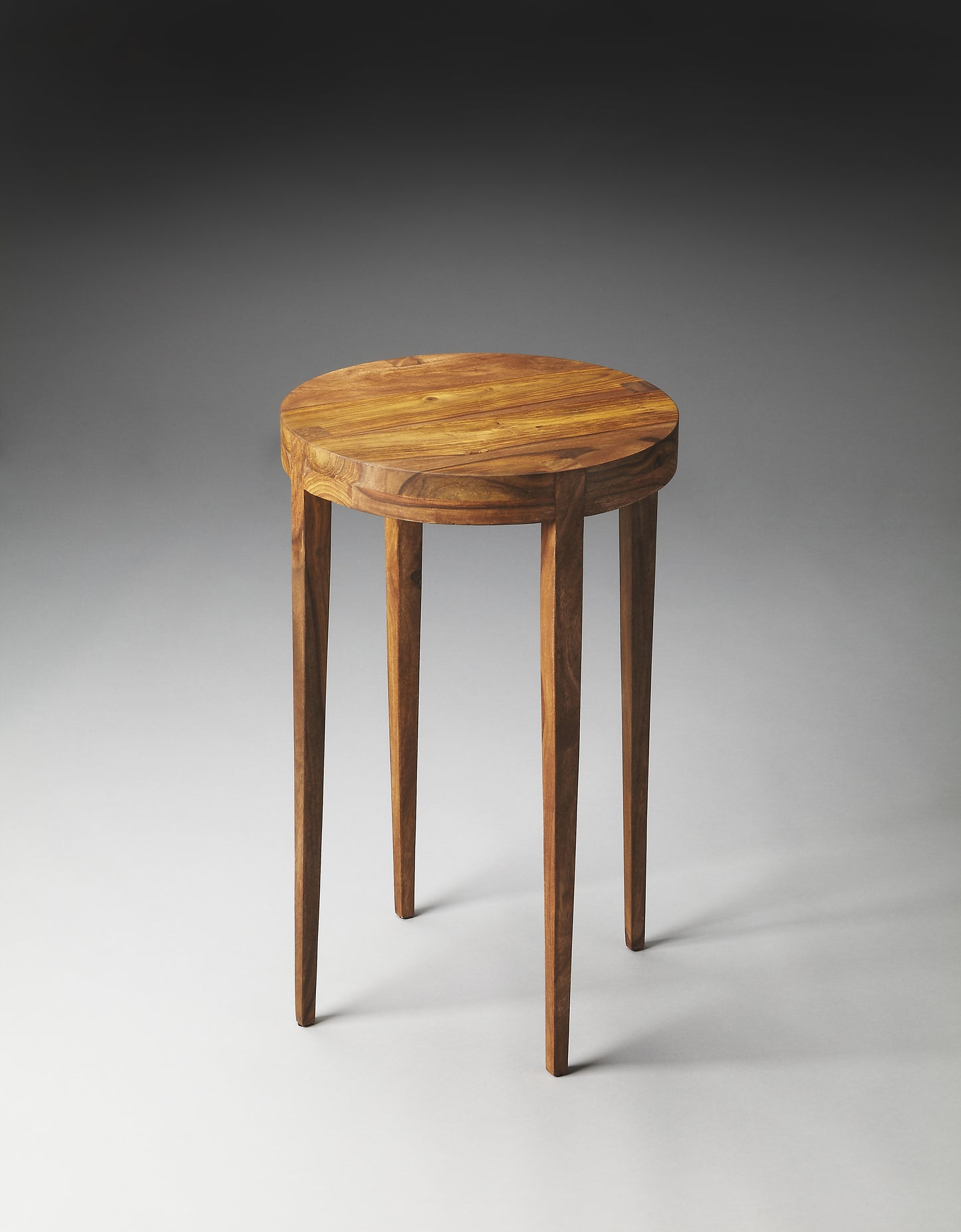 Butler Specialty Company Cagney 14 in. W Round Solid Wood Side Table, Light Brown