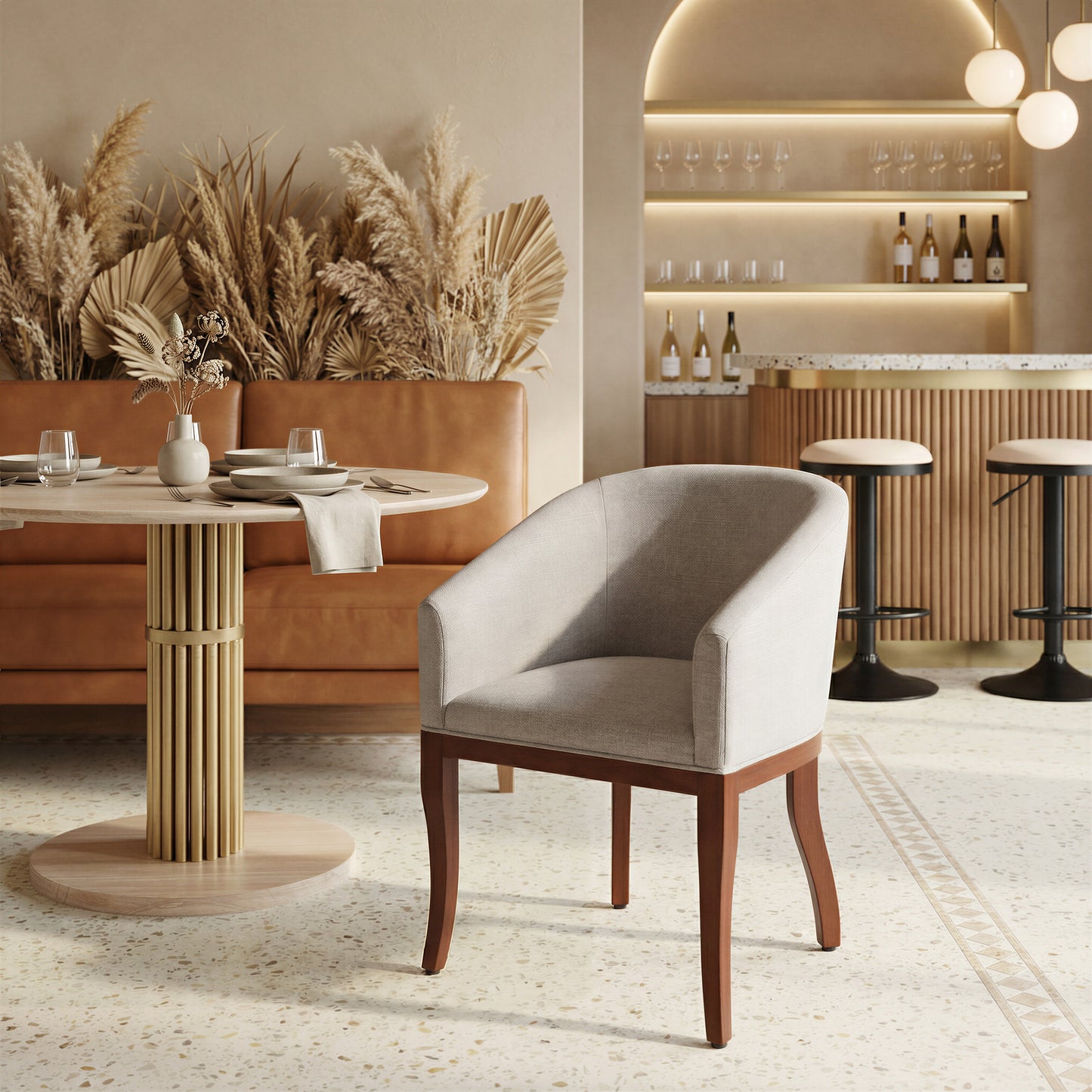 Serasa Dining Chair Gray - 10
