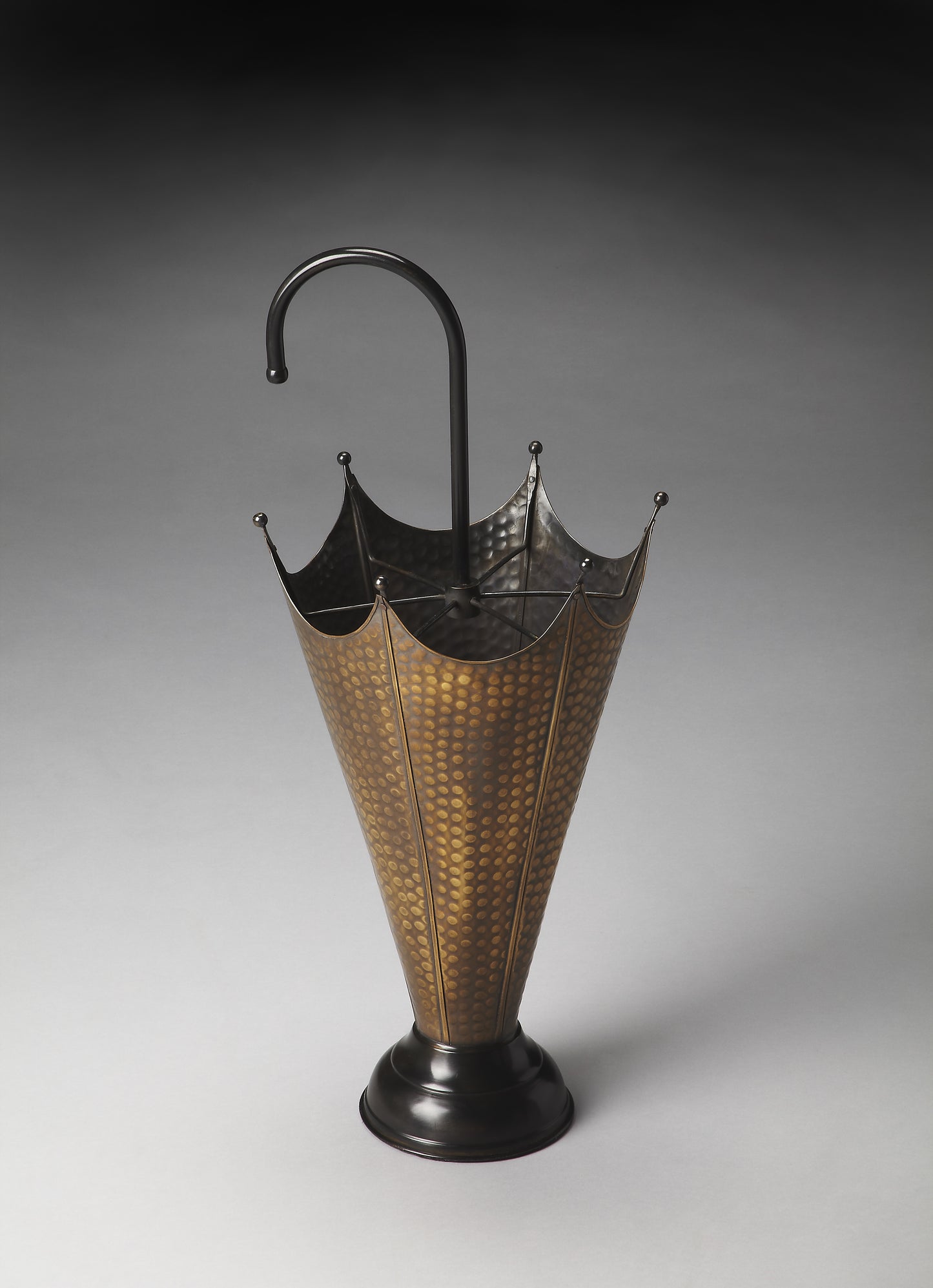 Butler Specialty Company Poppins 12 in. W x 27.5 in. H Antique Brass Umbrella Stand, Gold