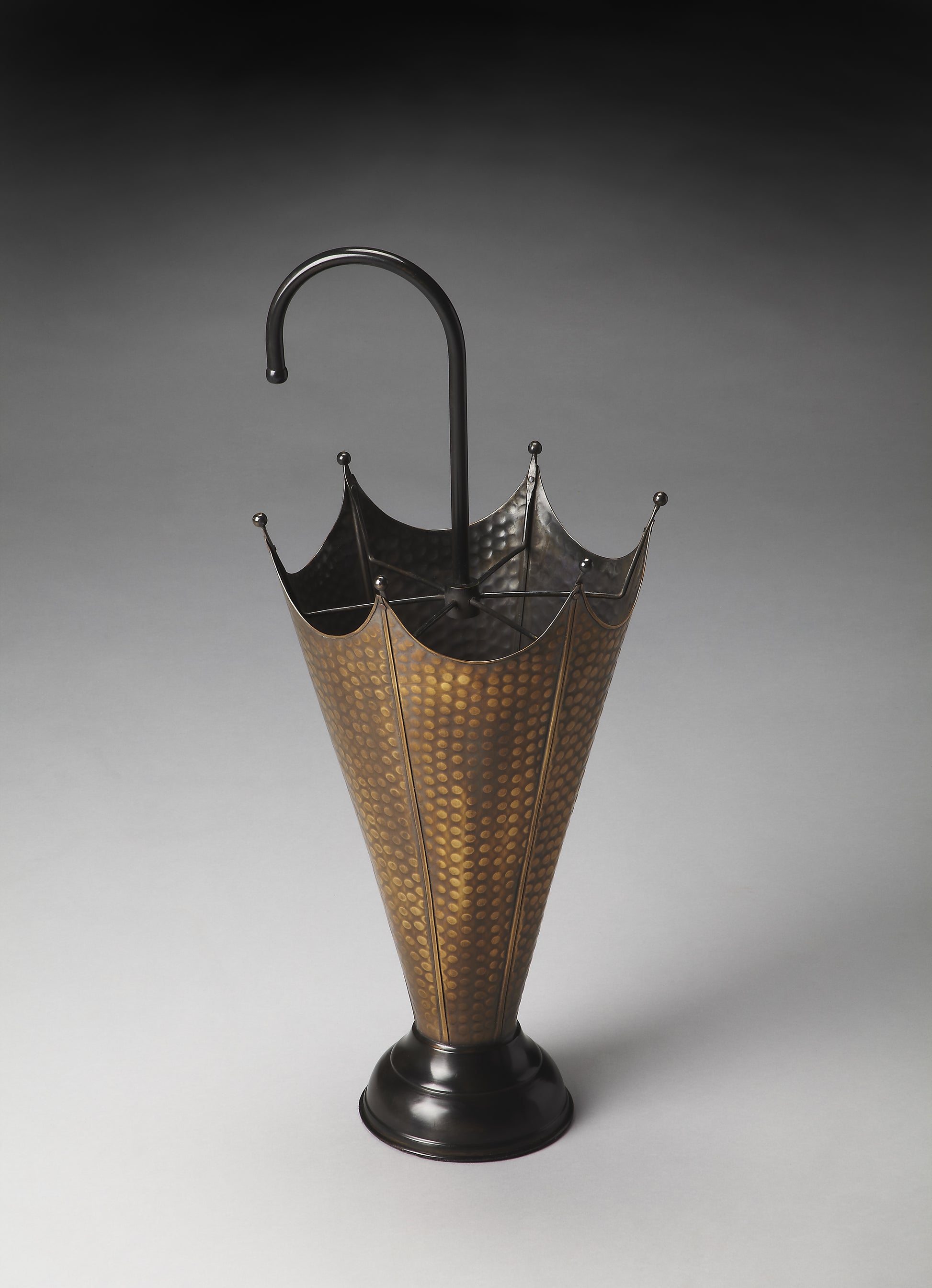 Butler Specialty Company Poppins 12 in. W x 27.5 in. H Antique Brass Umbrella Stand, Gold