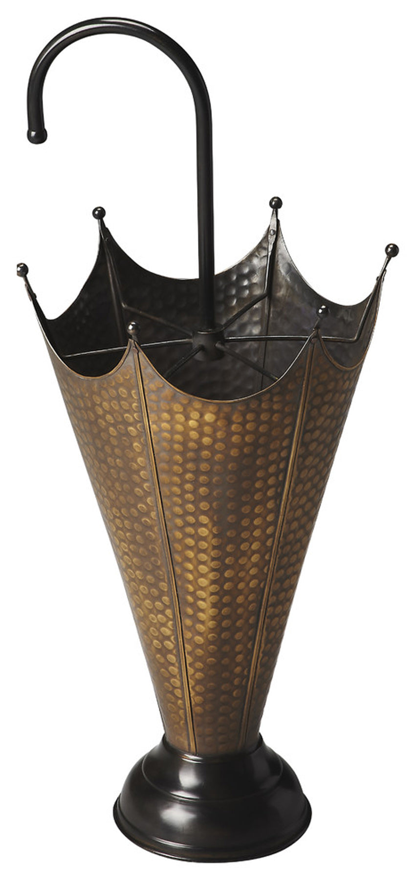 Butler Specialty Company Poppins 12 in. W x 27.5 in. H Antique Brass Umbrella Stand, Gold