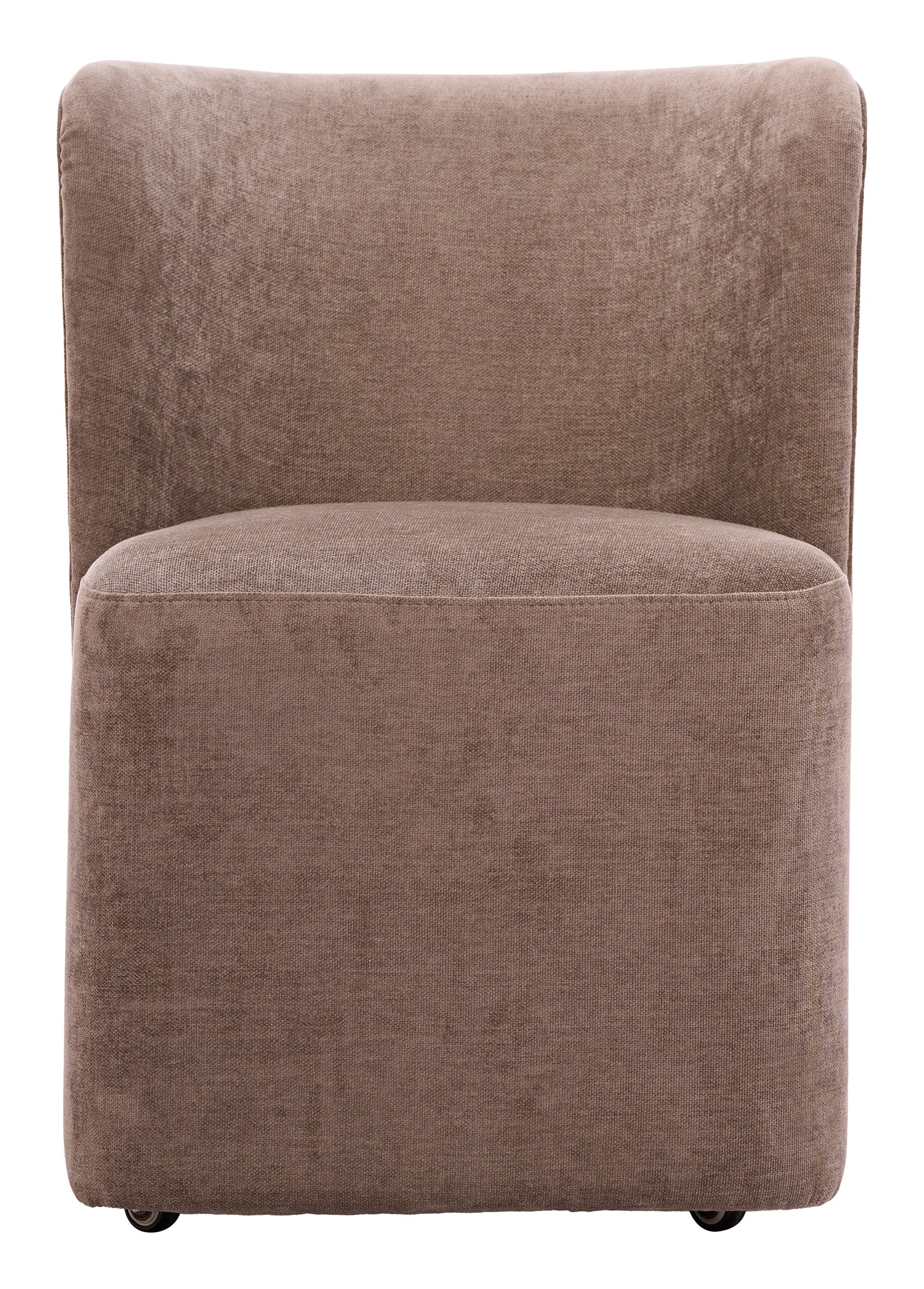 Bambun Dining Chair with Wheels Taupe - 3