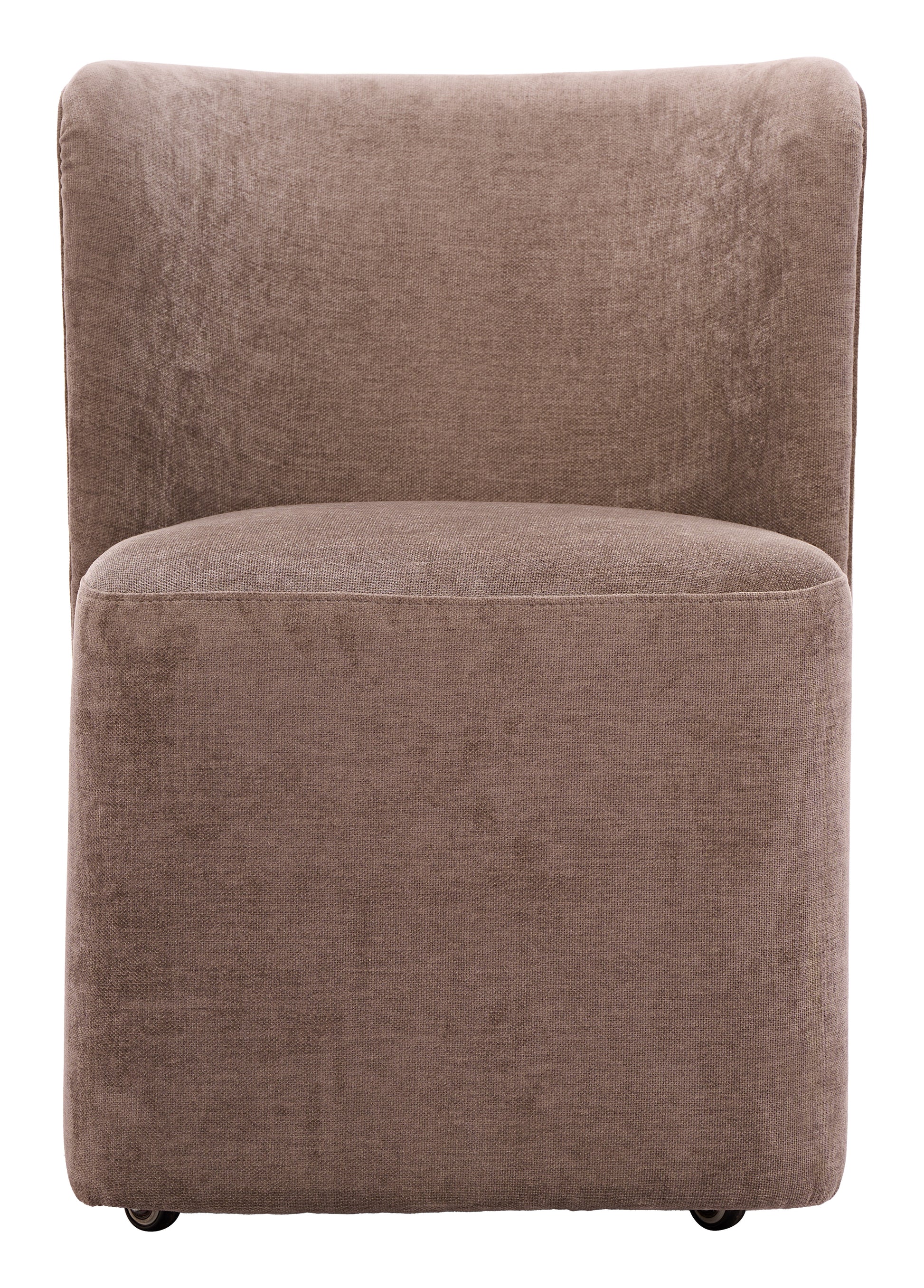 Bambun Dining Chair with Wheels Taupe - 3