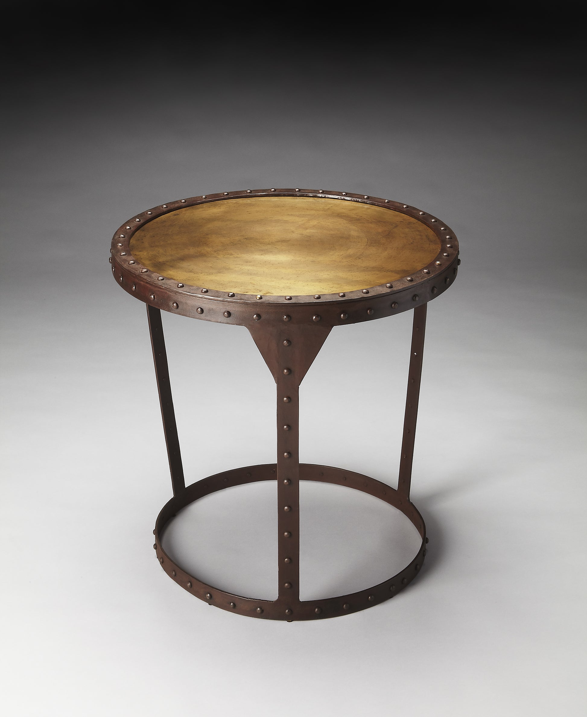 Butler Specialty Company Bonham 24 in W Round Iron Side Table, Bronze