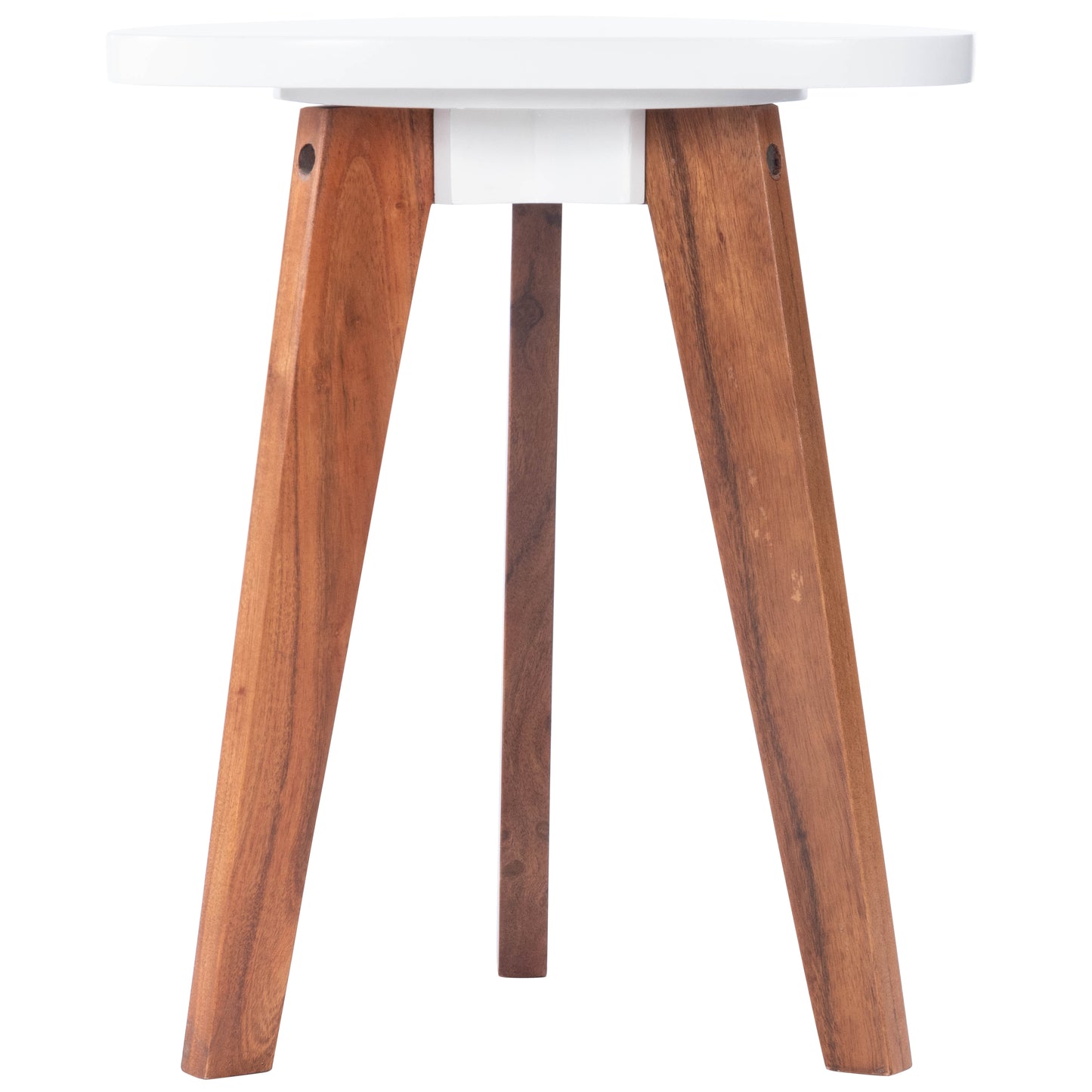Del Mar Contemporary Side Table in White 3303140