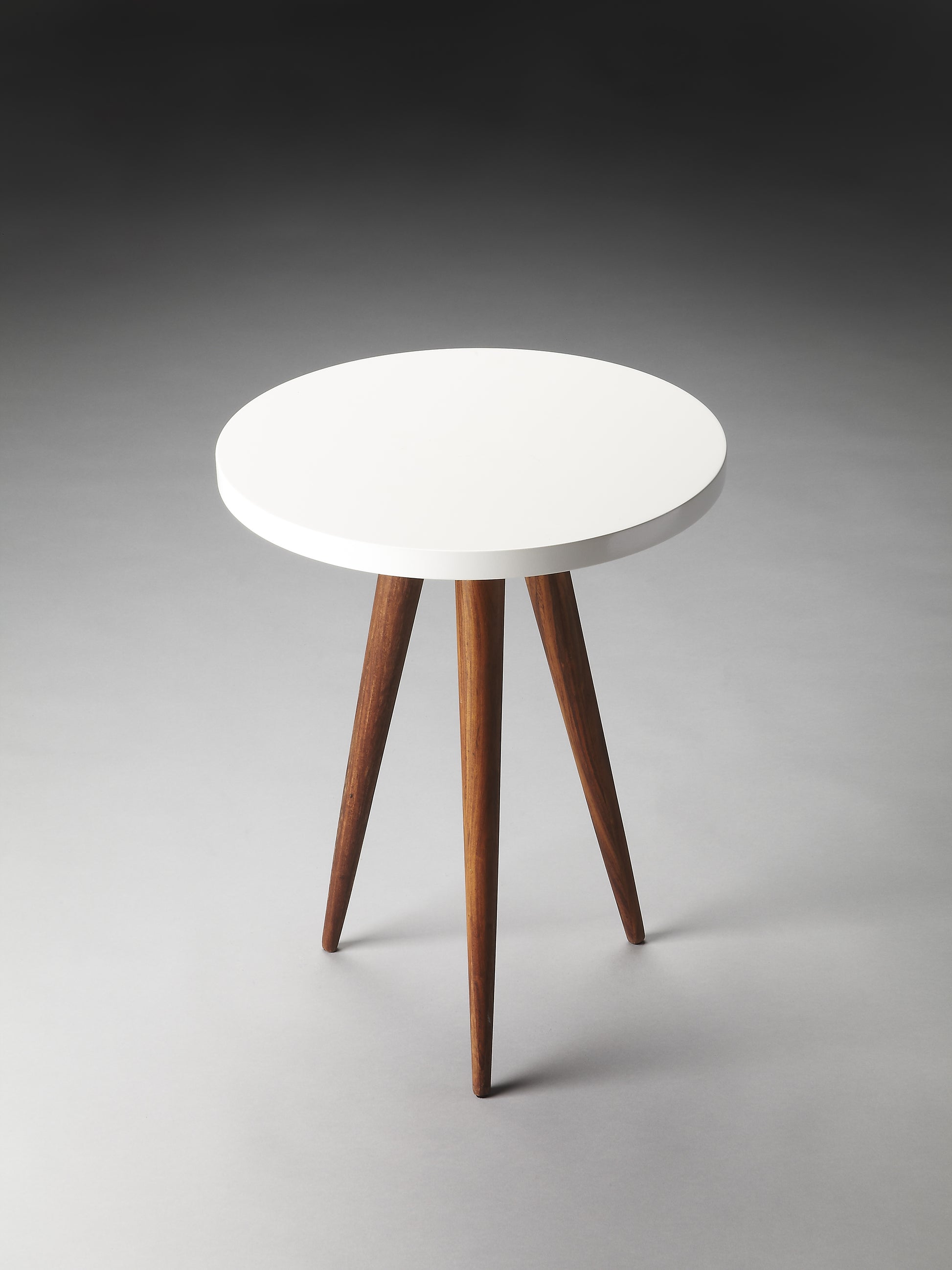 Butler Specialty Company Carlsbad 15.75 in. W Round Wood Contemporary Single Piece Bunching Side Table, Multi-Color