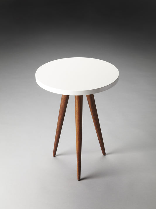 Butler Specialty Company Carlsbad 15.75 in. W Round Wood Contemporary Single Piece Bunching Side Table, Multi-Color