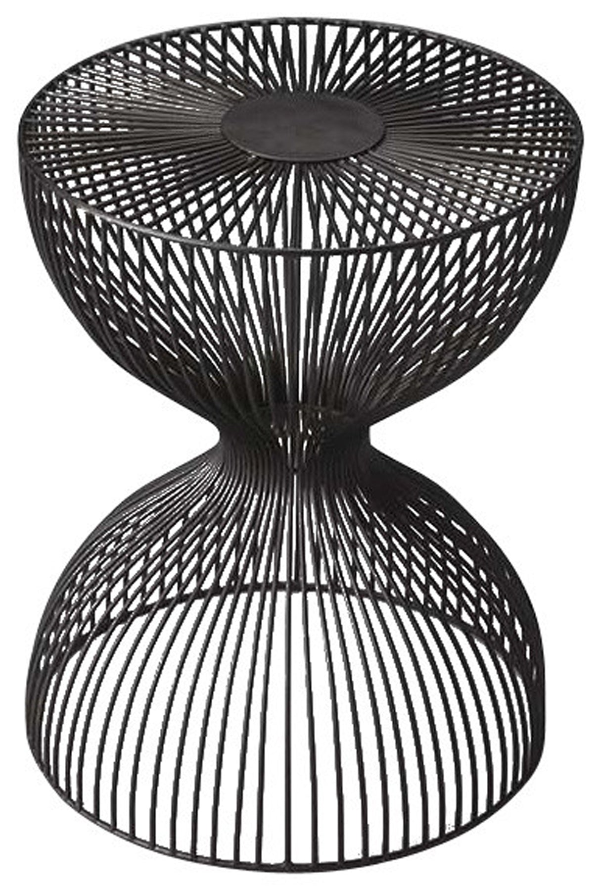 Butler Specialty Company Nicholas 14 in. W Round Metal Side Table, Black
