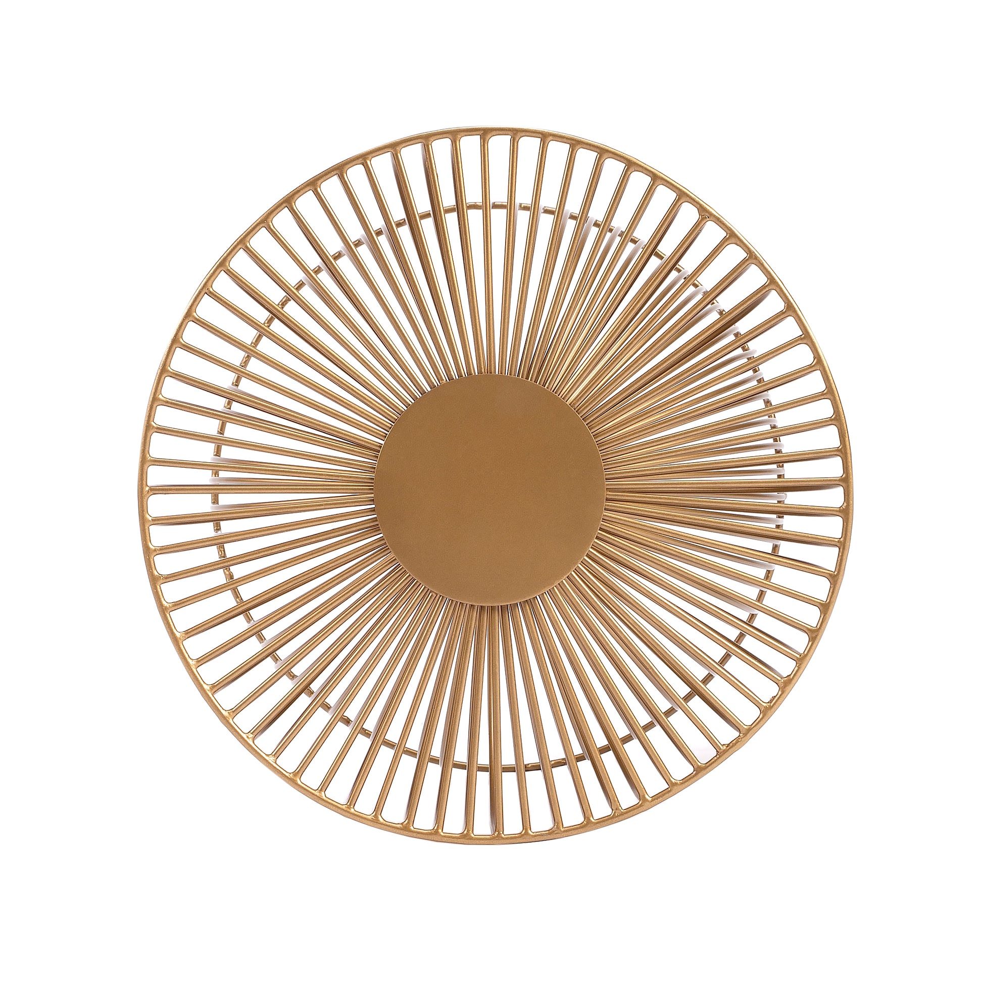 Butler Specialty Company Nicholas 14 in. W Round Metal Side Table, Gold
