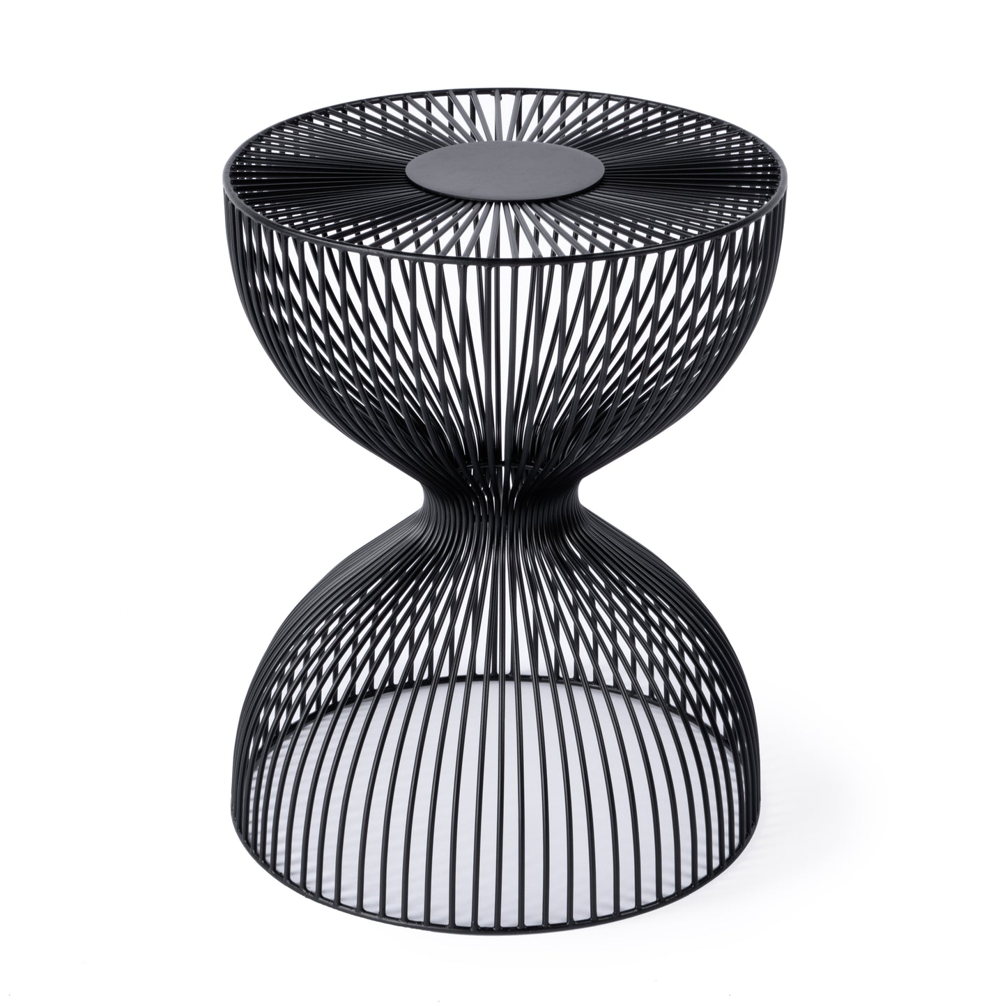 Butler Specialty Company Nicola 14 in. W Round Metal Outdoor Side Table, Black