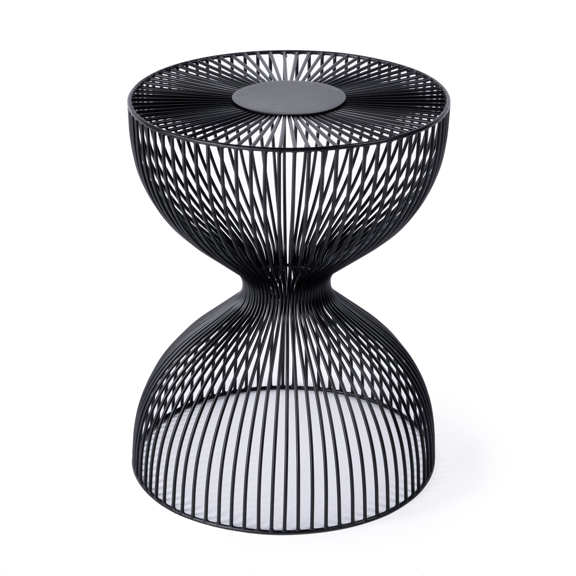 Butler Specialty Company Nicola 14 in. W Round Metal Outdoor Side Table, Black