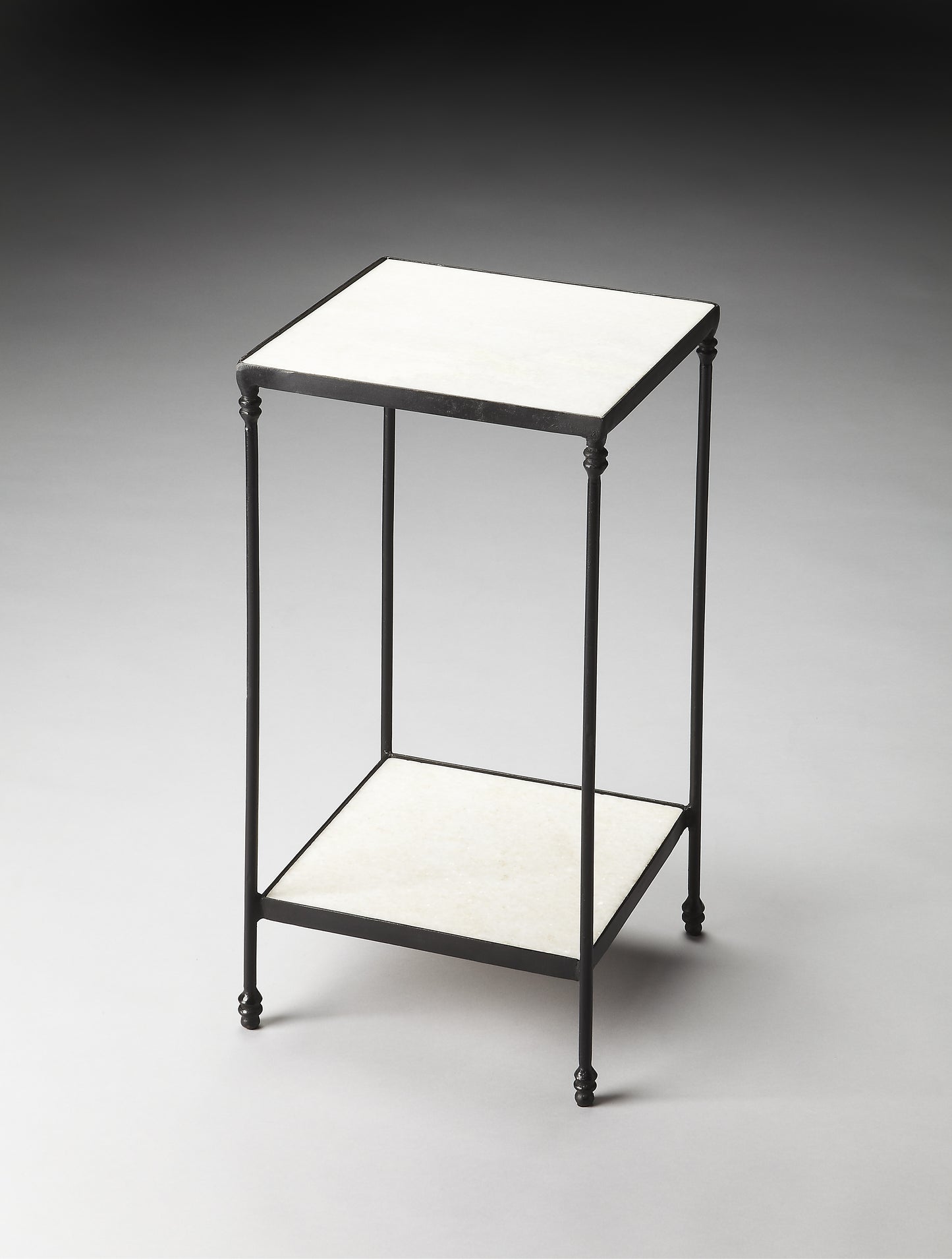 Larkin Marble & Iron Side Table in Multi-Color 3319025