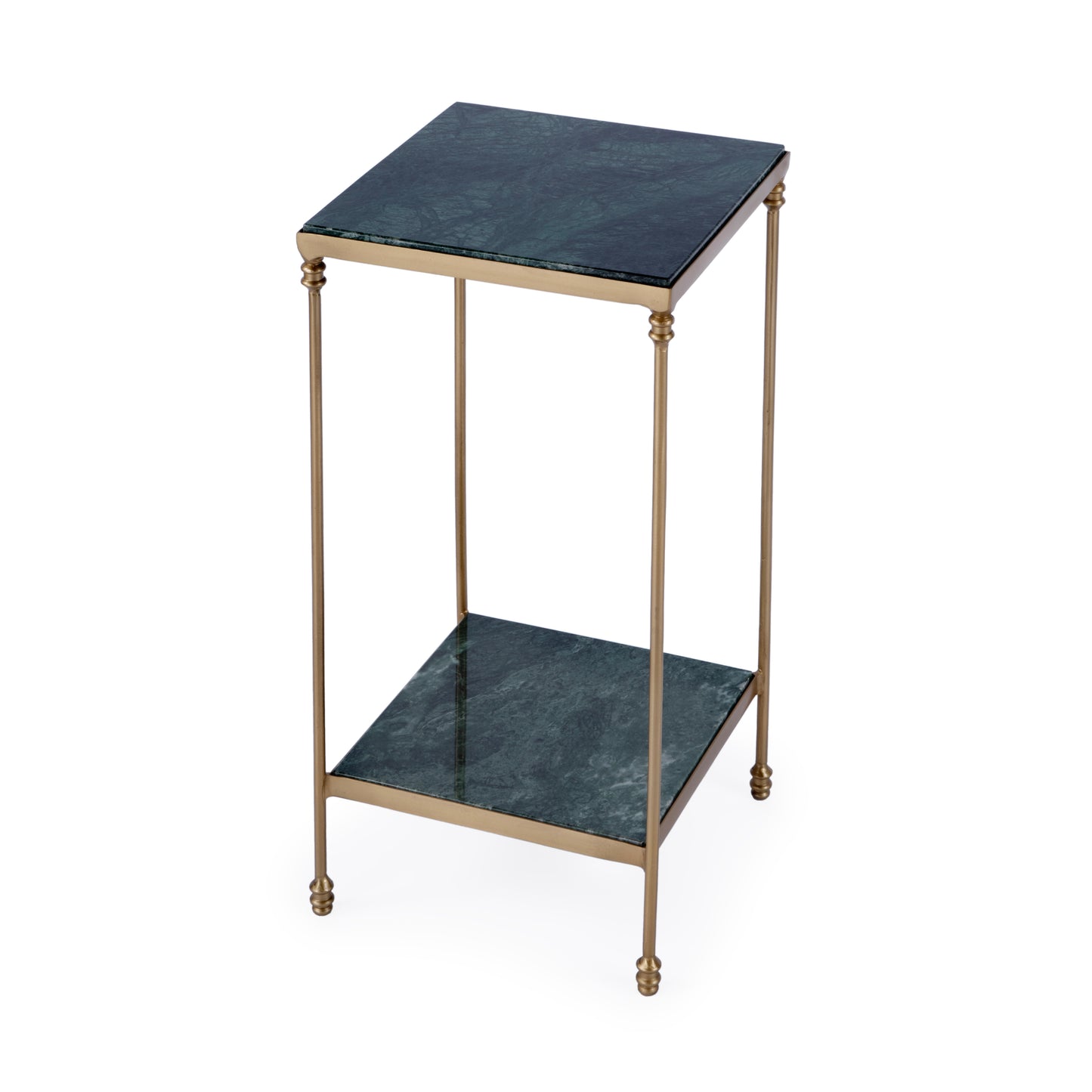 Larkin Marble & Iron Side Table in Green 3319475