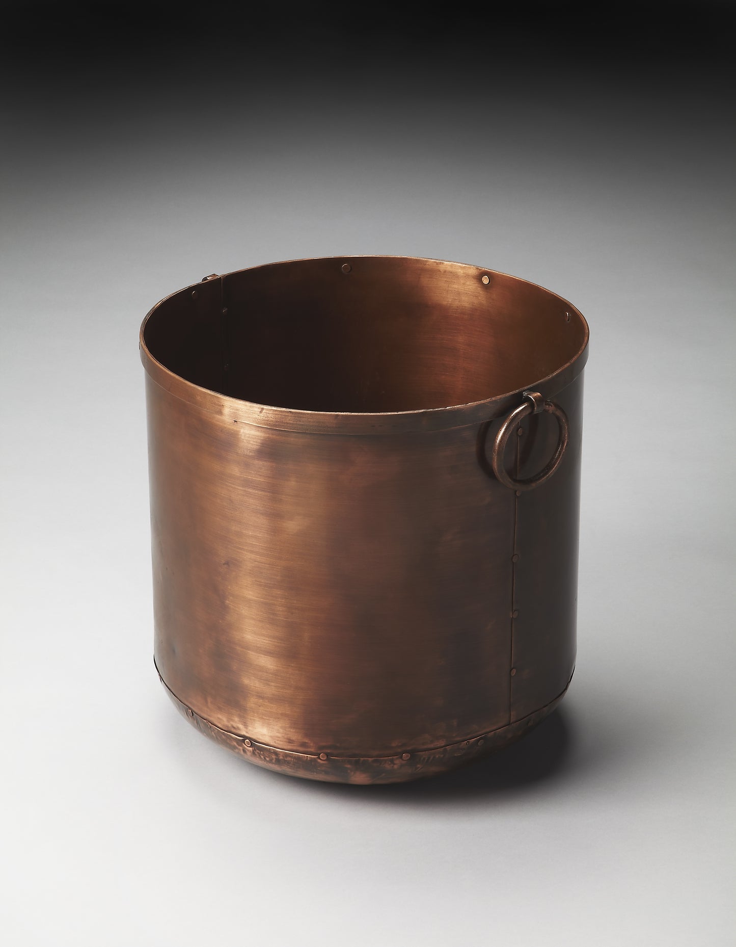 Butler Specialty Company Erie 16 in. W x 16 in. H Round Indoor Copper Planter, Copper