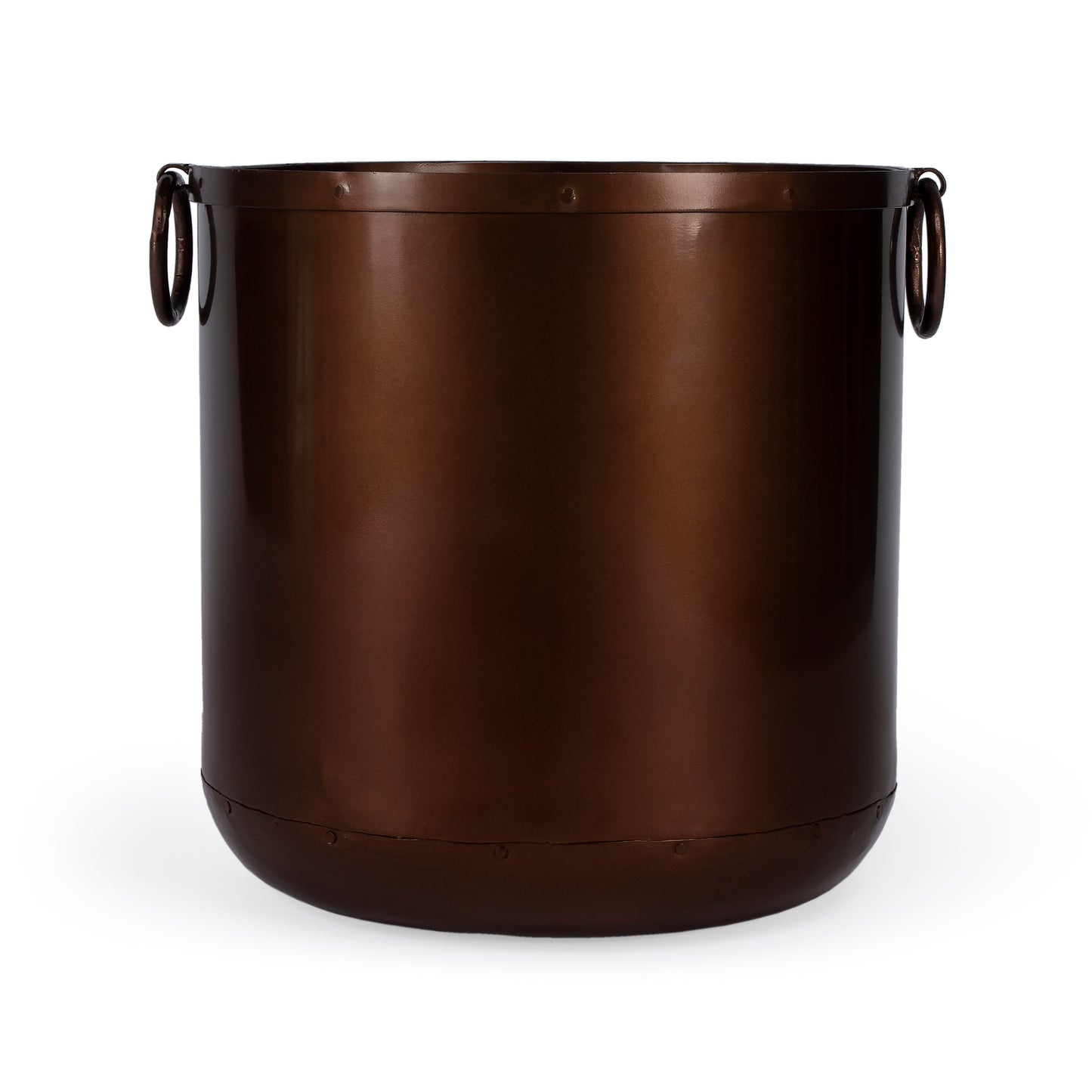 Butler Specialty Company Erie 16 in. W x 16 in. H Round Indoor Copper Planter, Copper