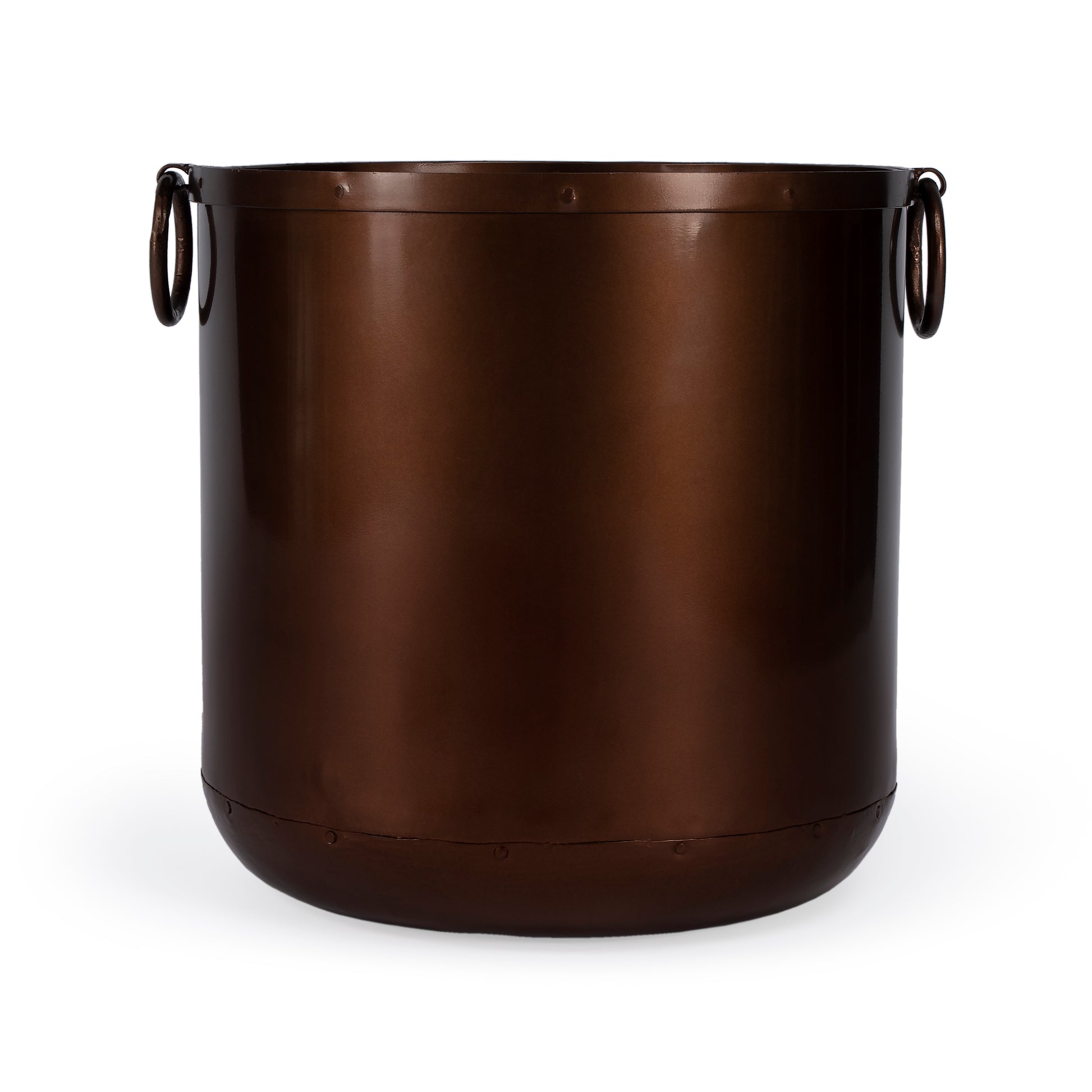 Butler Specialty Company Erie 16 in. W x 16 in. H Round Indoor Copper Planter, Copper