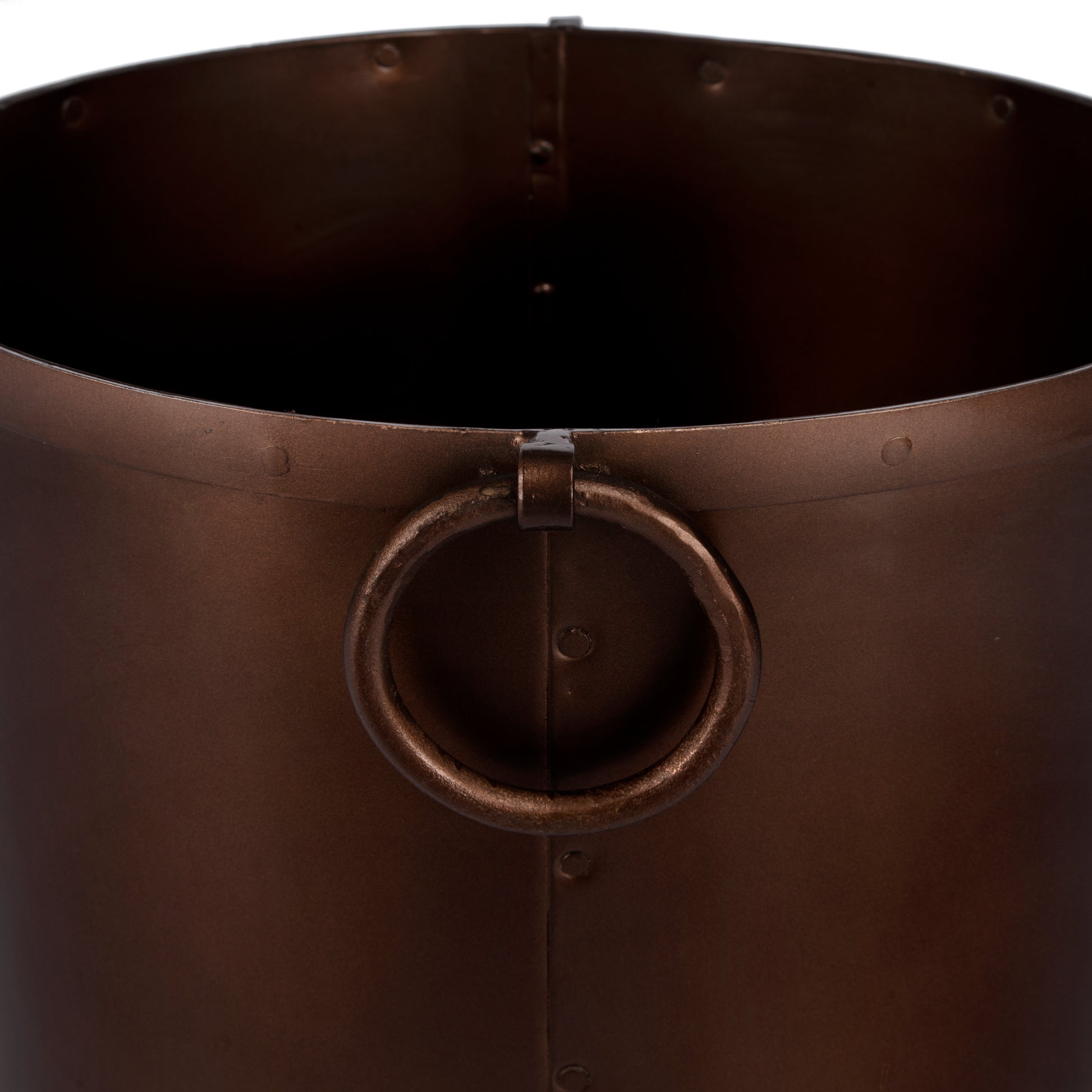 Butler Specialty Company Erie 16 in. W x 16 in. H Round Indoor Copper Planter, Copper