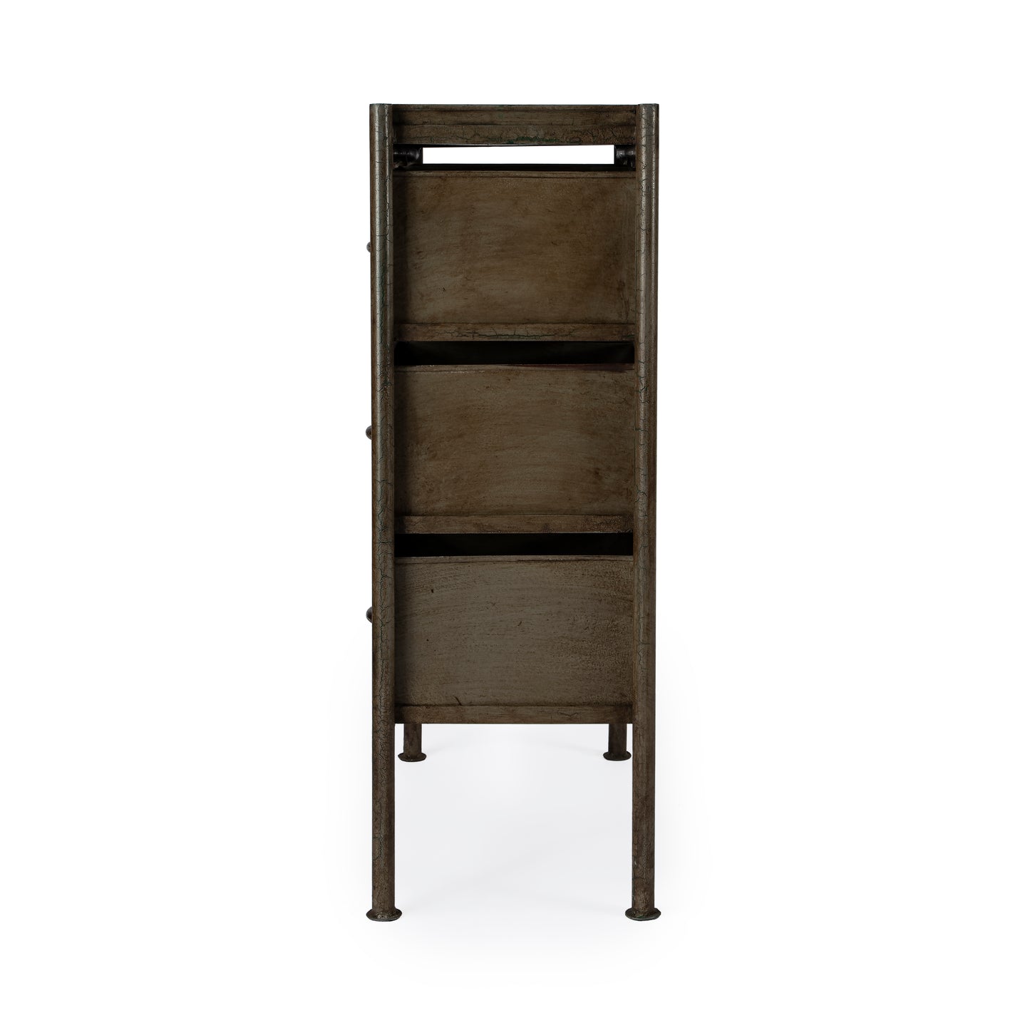 Butler Specialty Company Cameron 23 in. W Rectangular Iron Industrial Chic 6 Drawer Accent Chest, Bronze