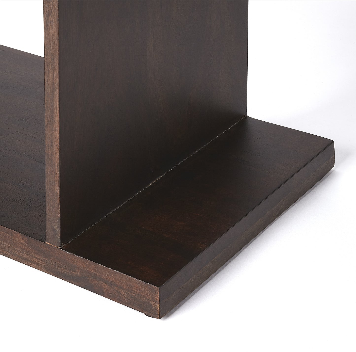 Butler Specialty Company Stockholm 21.5 in. W x 47.5 in. H Abstract Wood 4 Shelf Modern Etagere Bookshelf, Dark Brown