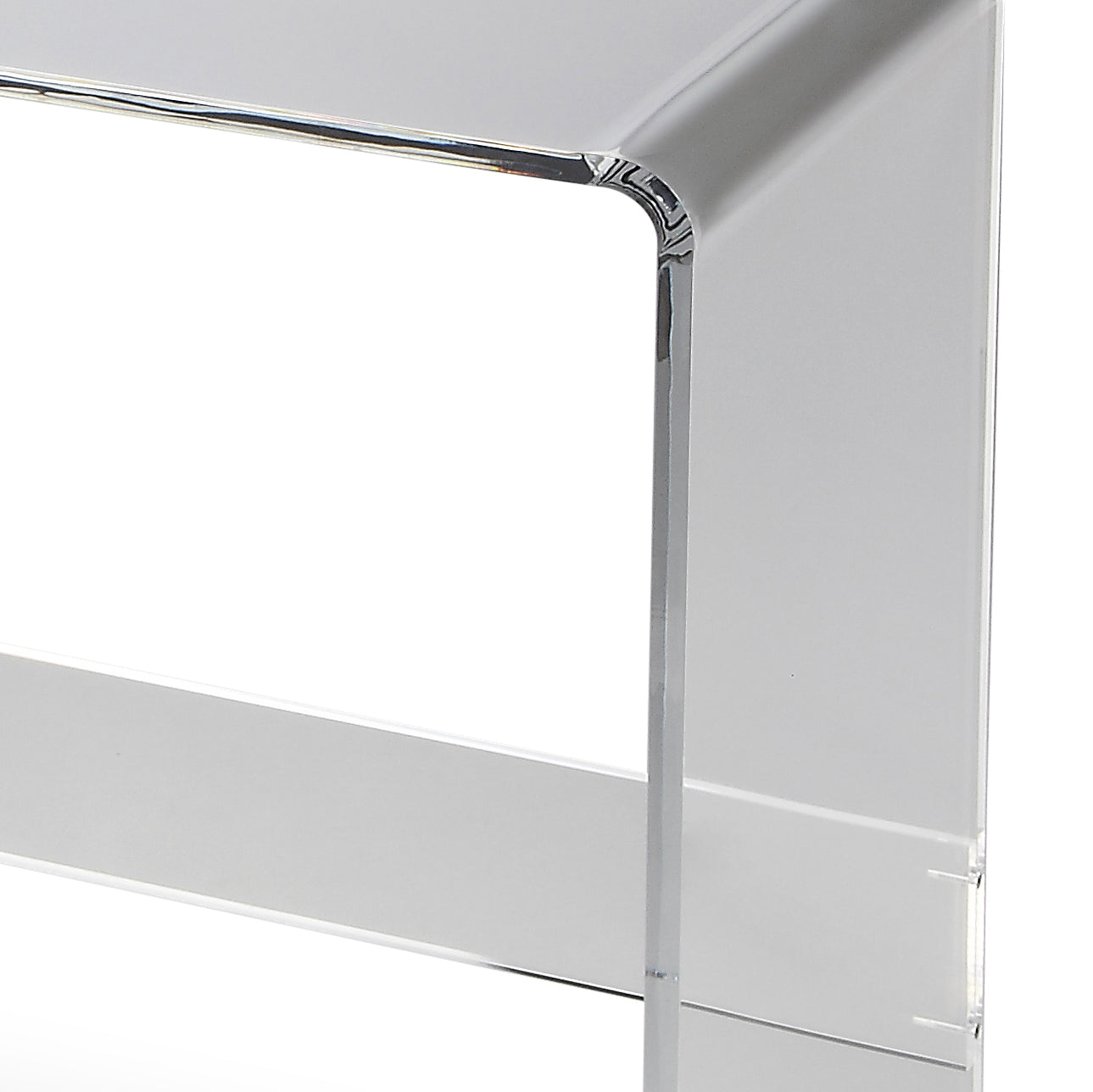 Butler Specialty Company Crystal 38 in. W Rectangular Clear Acrylic Console Table, Clear