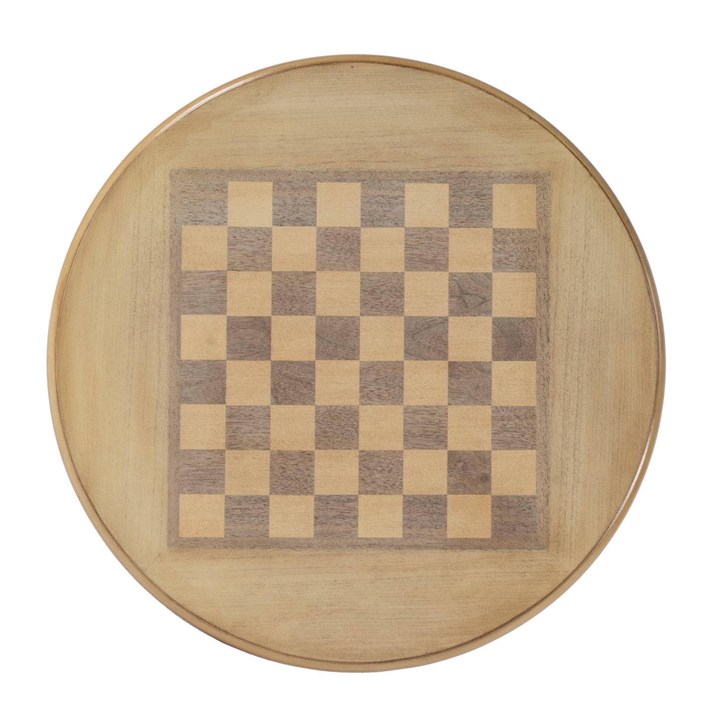 Colbert 22" Round Pedestal Game Table in Beige 3405424