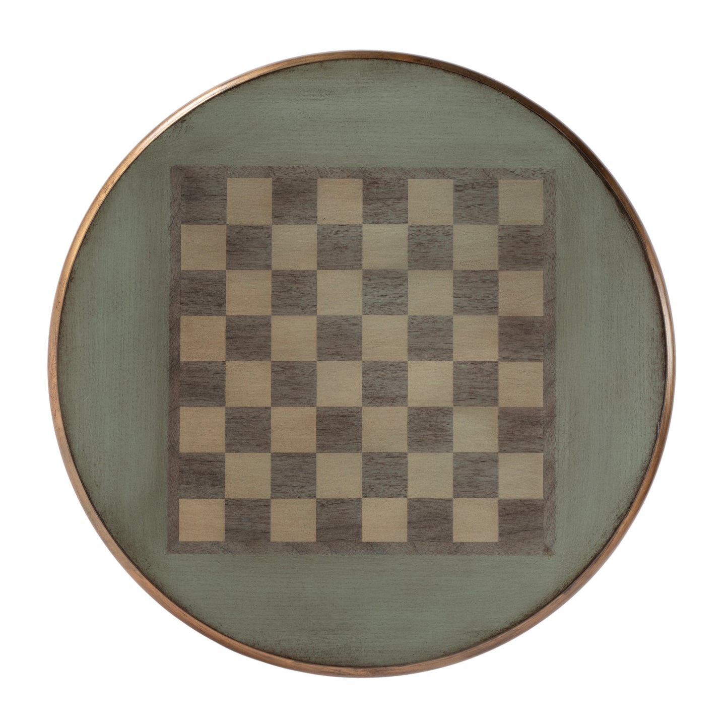 Butler Specialty Company Colbert 22 in. W Round  Wood Pedestal Game/Accent Table, Green