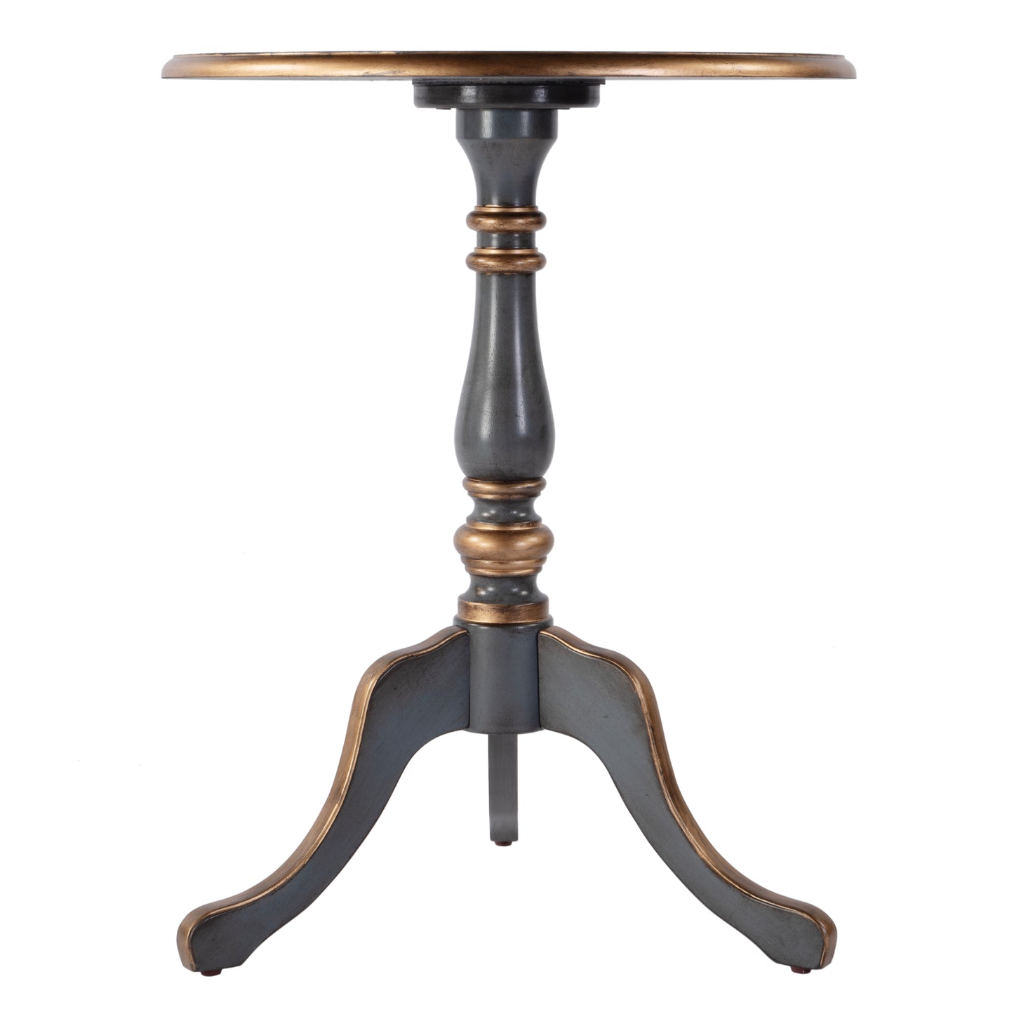 Butler Specialty Company Colbert 22 in. W Round  Wood Pedestal Game/Accent Table, Blue