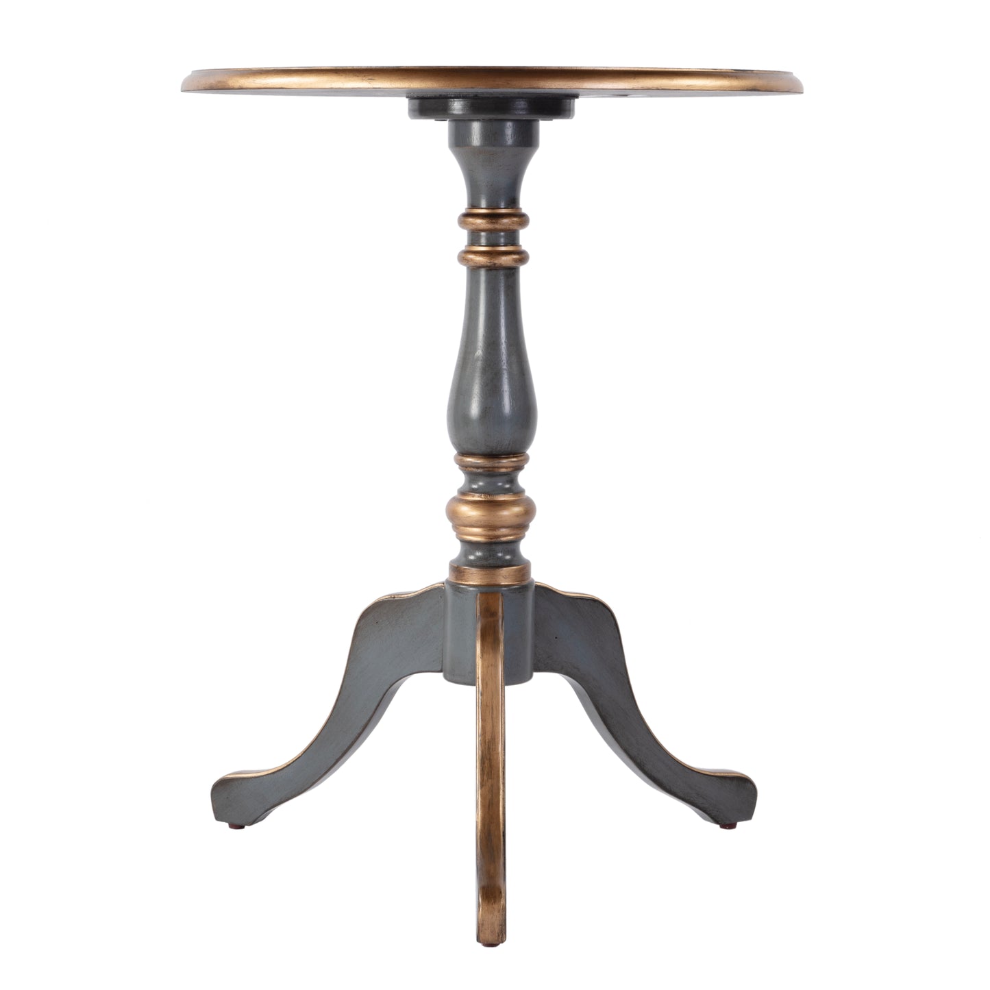 Butler Specialty Company Colbert 22 in. W Round  Wood Pedestal Game/Accent Table, Blue