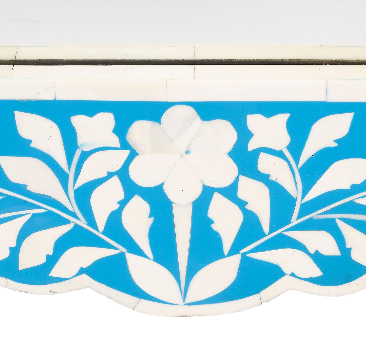 Butler Specialty Company Vivienne 20 in. W x 28 in. H Bone Inlay Vertical Accent Wall Mirror, Sky Blue